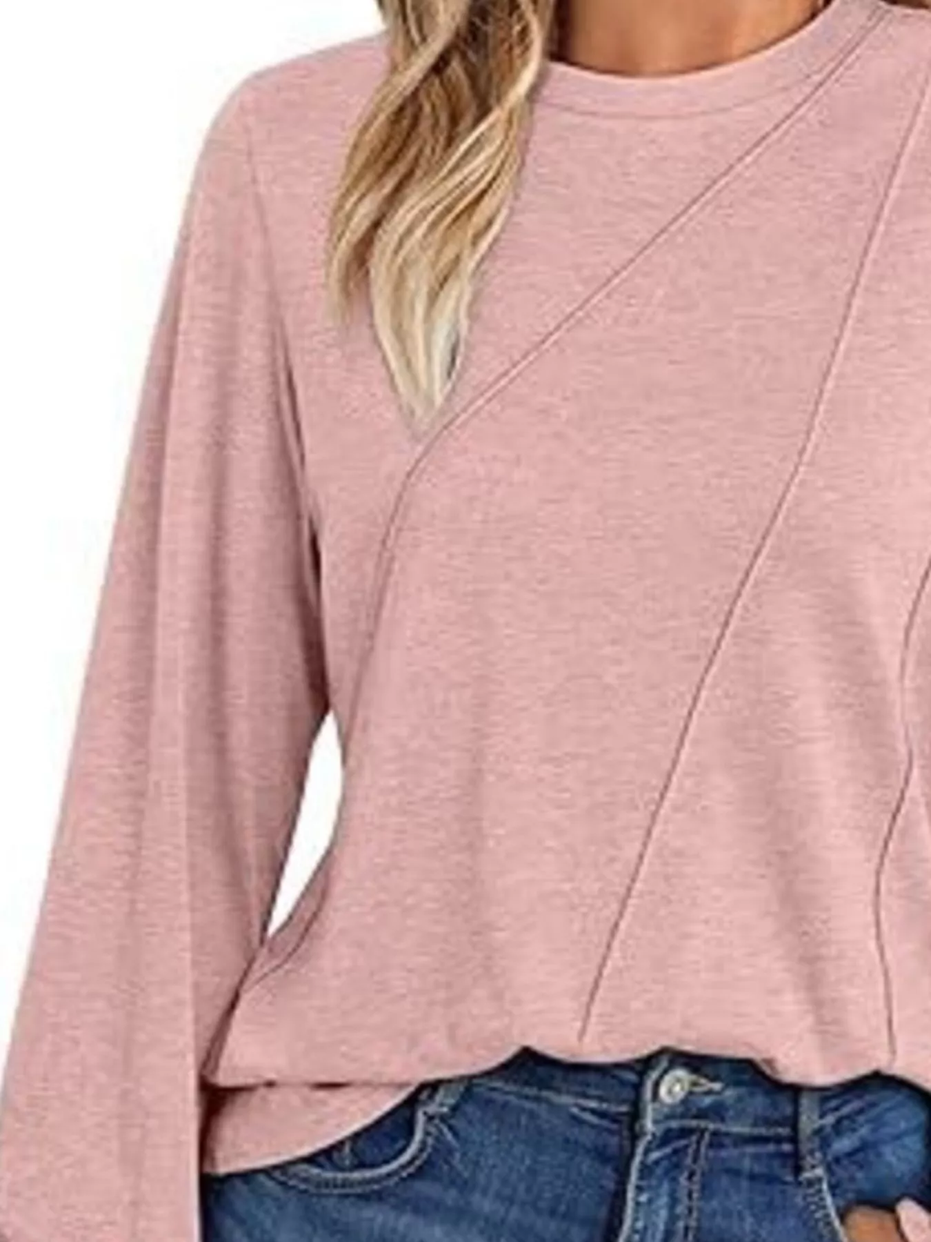 Round Neck Long Sleeve Top - Image 14