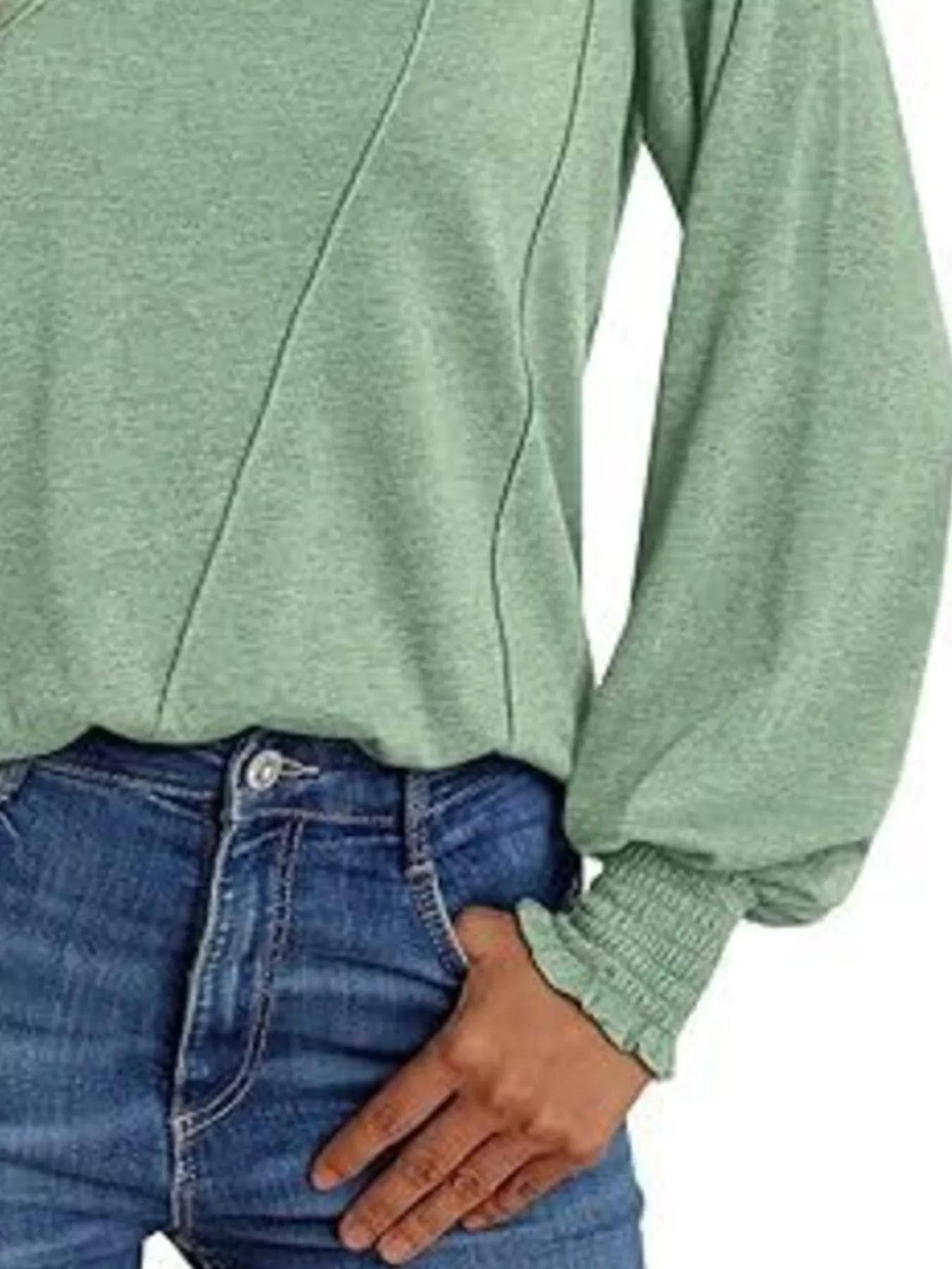 Round Neck Long Sleeve Top - Image 17