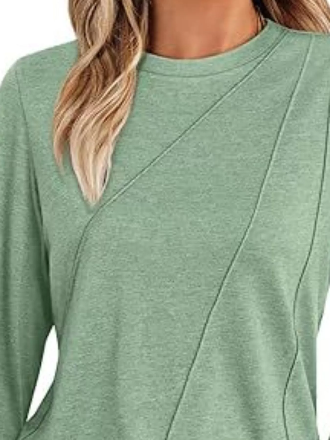 Round Neck Long Sleeve Top - Image 18