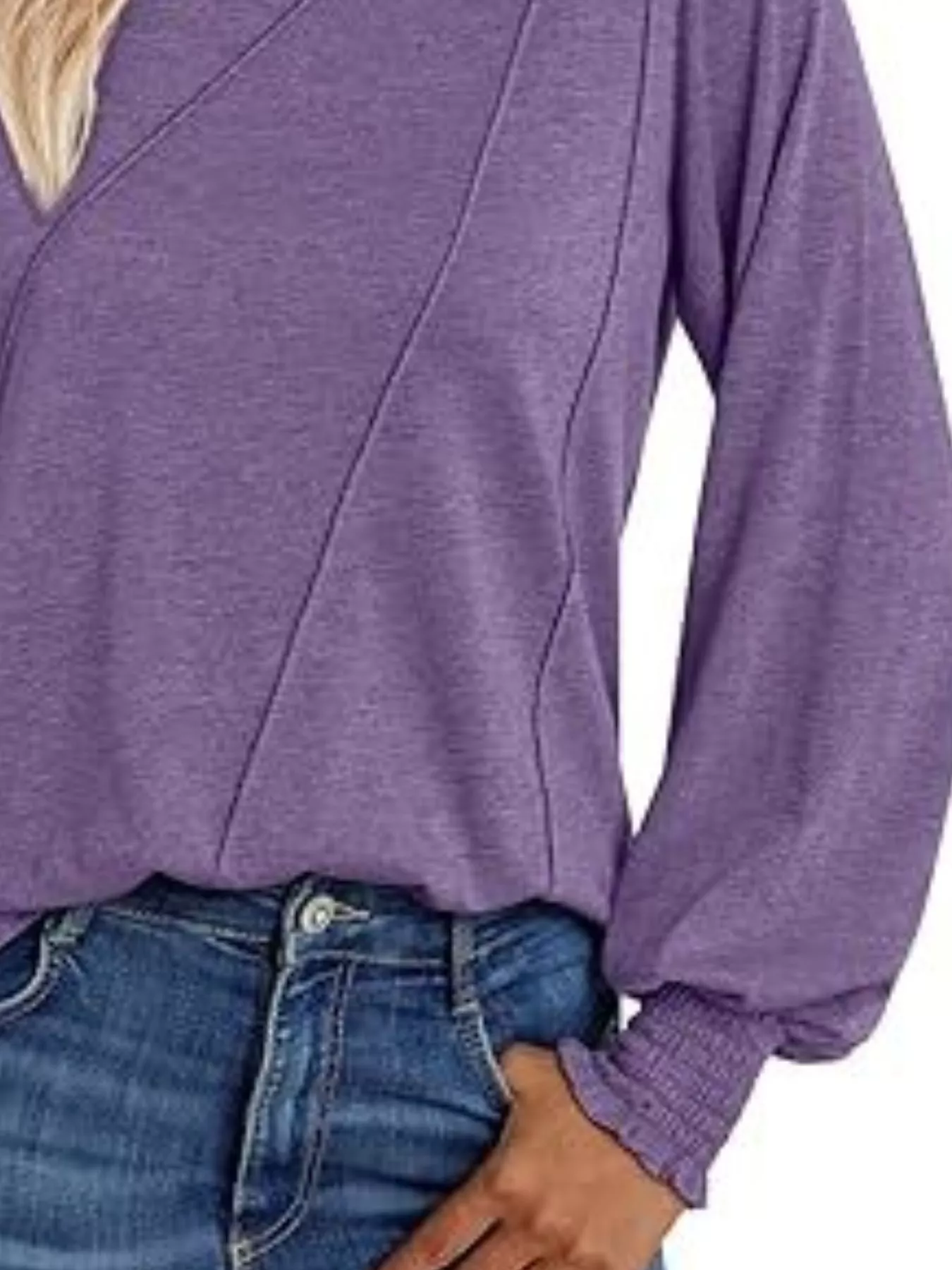 Round Neck Long Sleeve Top - Image 2