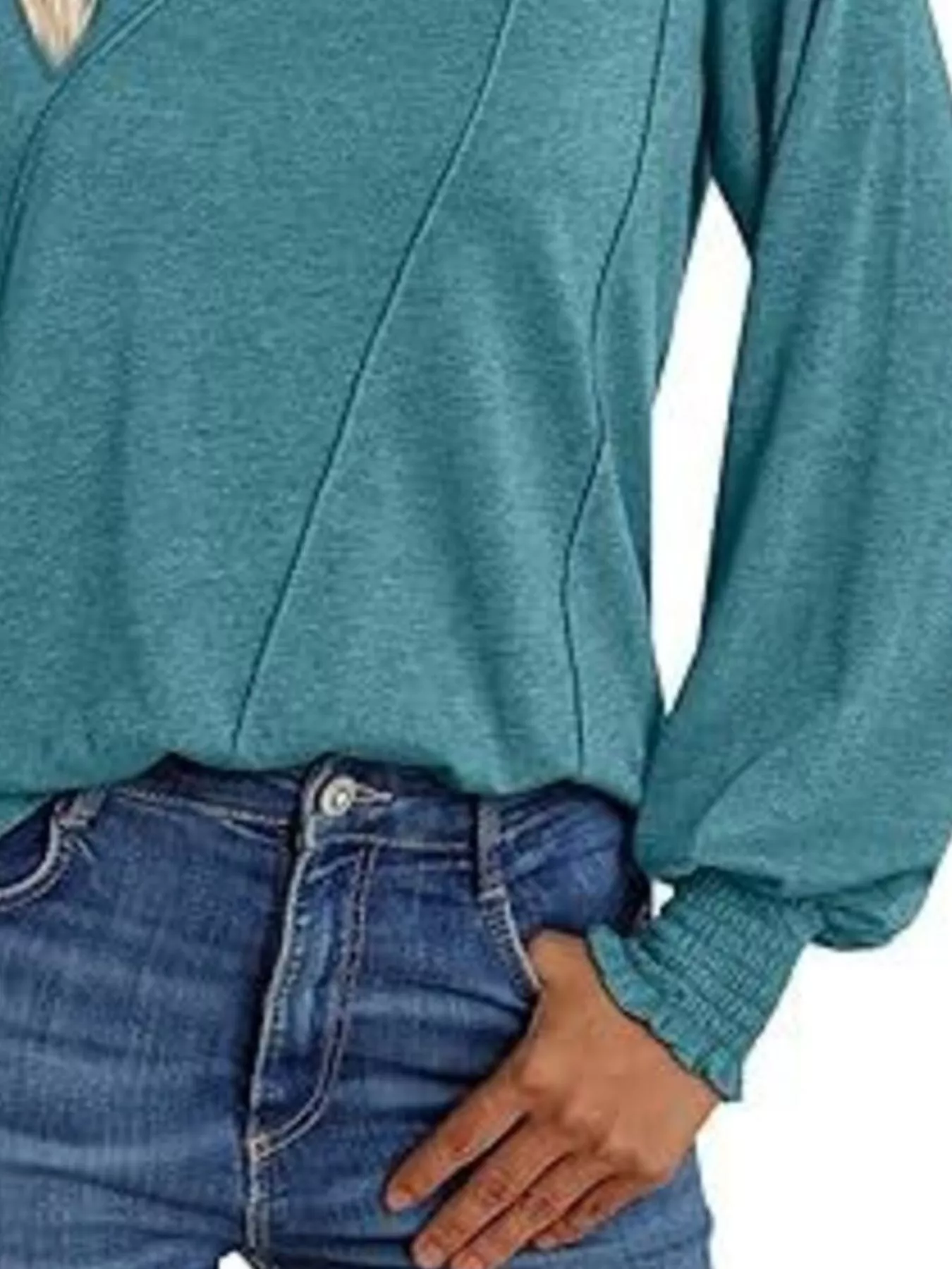 Round Neck Long Sleeve Top - Image 21