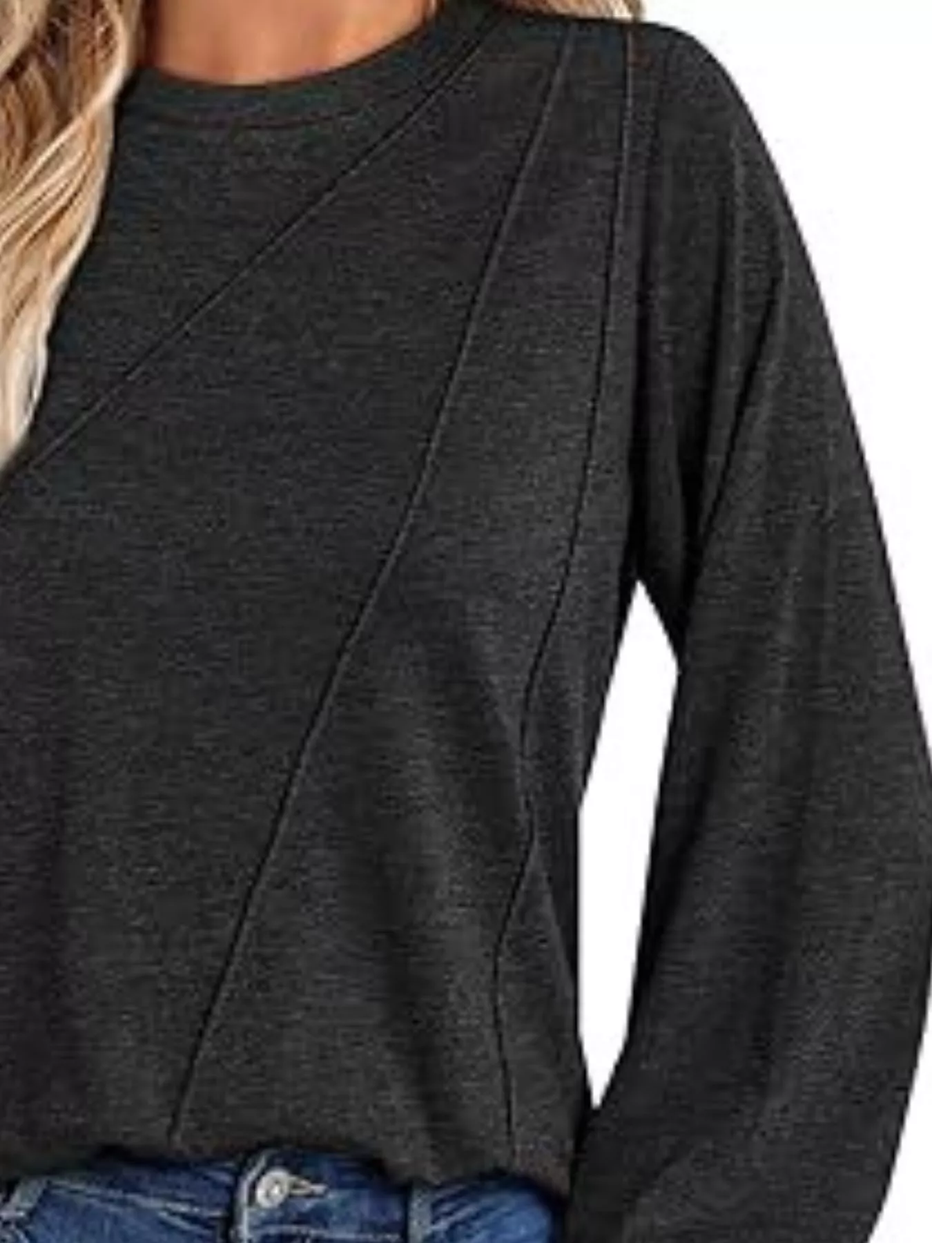 Round Neck Long Sleeve Top - Image 24