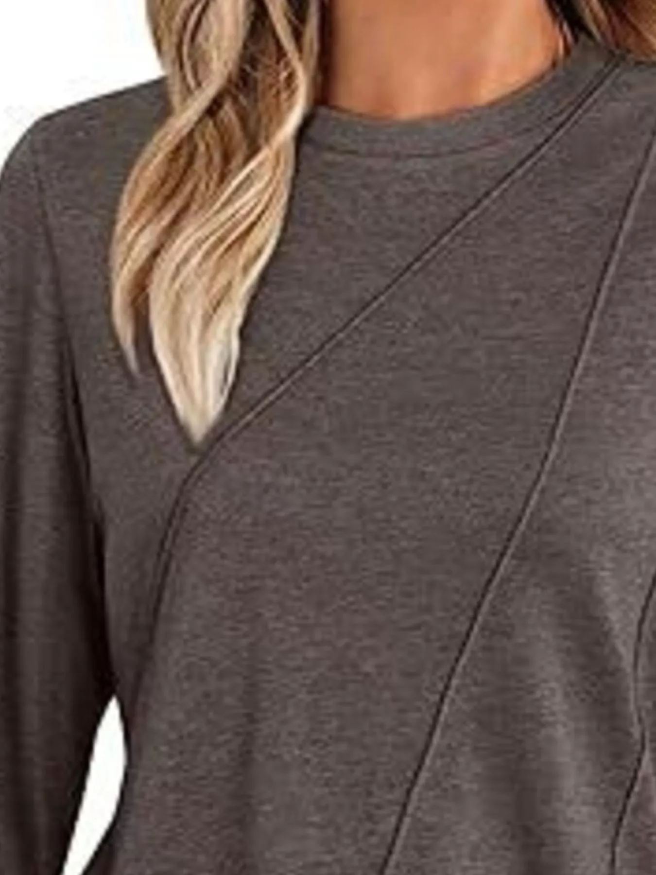 Round Neck Long Sleeve Top - Image 26