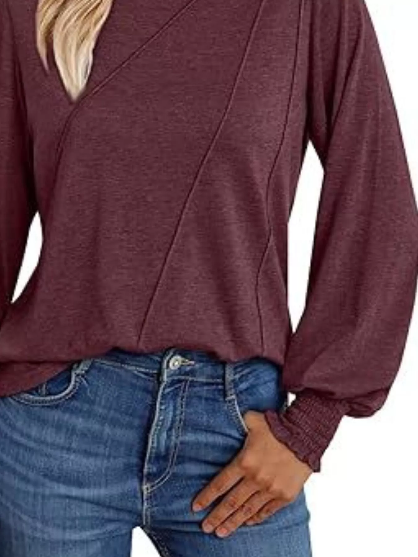 Round Neck Long Sleeve Top - Image 9