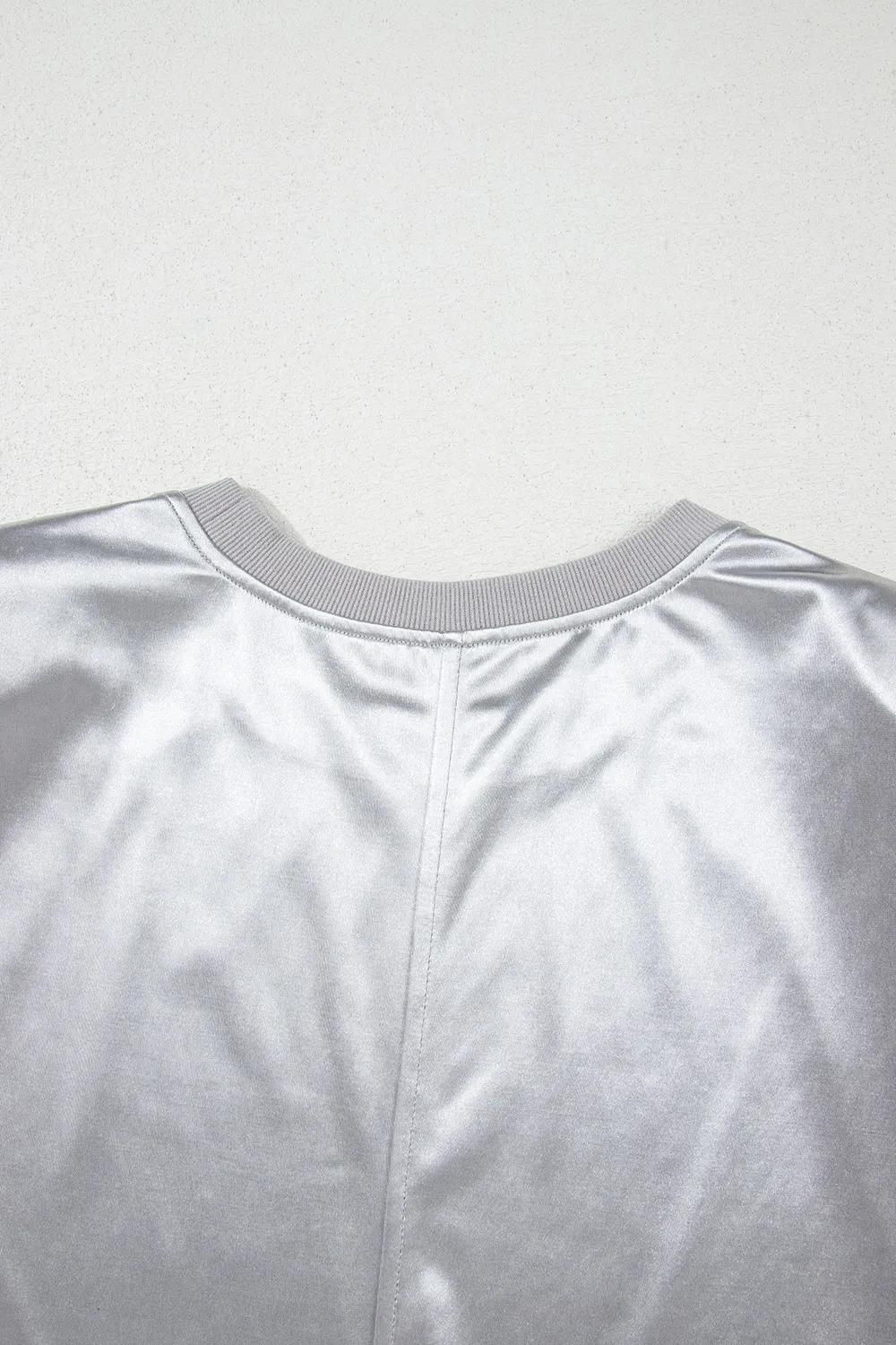 Round Neck Satin Tank Top - Image 6