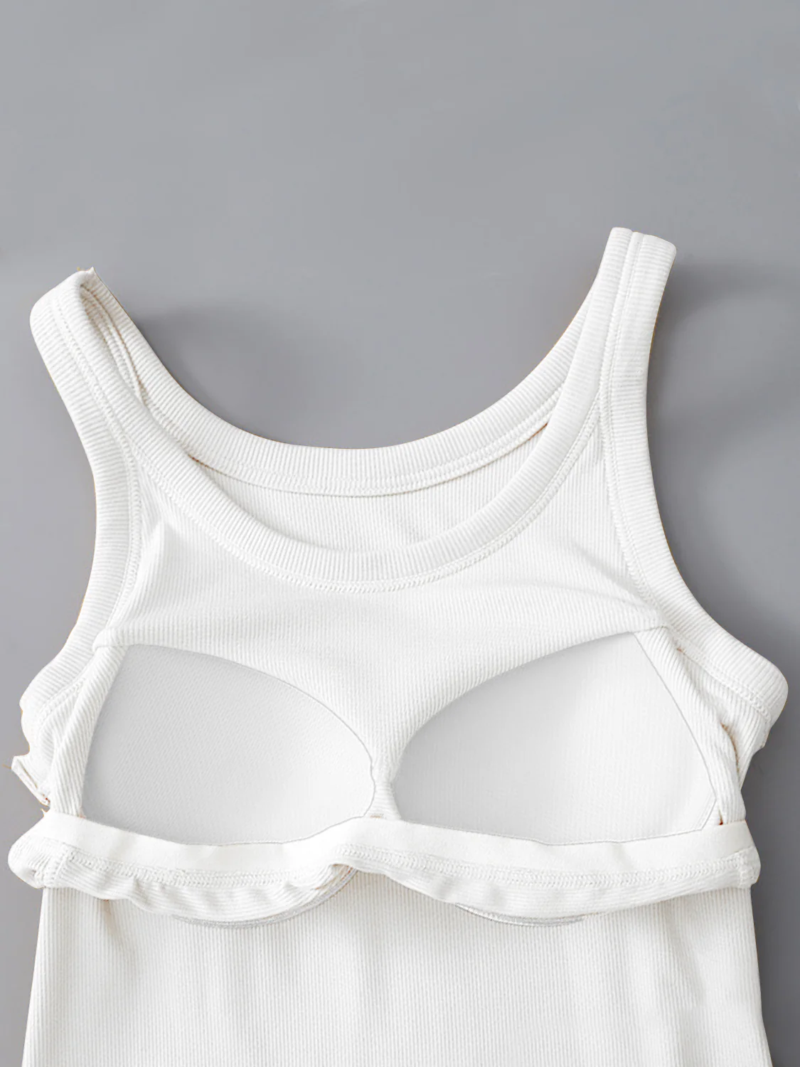 Round Neck Tank with Bra - Image 11