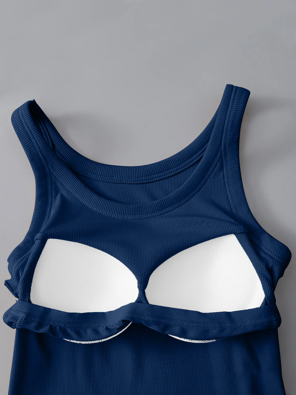 Round Neck Tank with Bra - Image 22