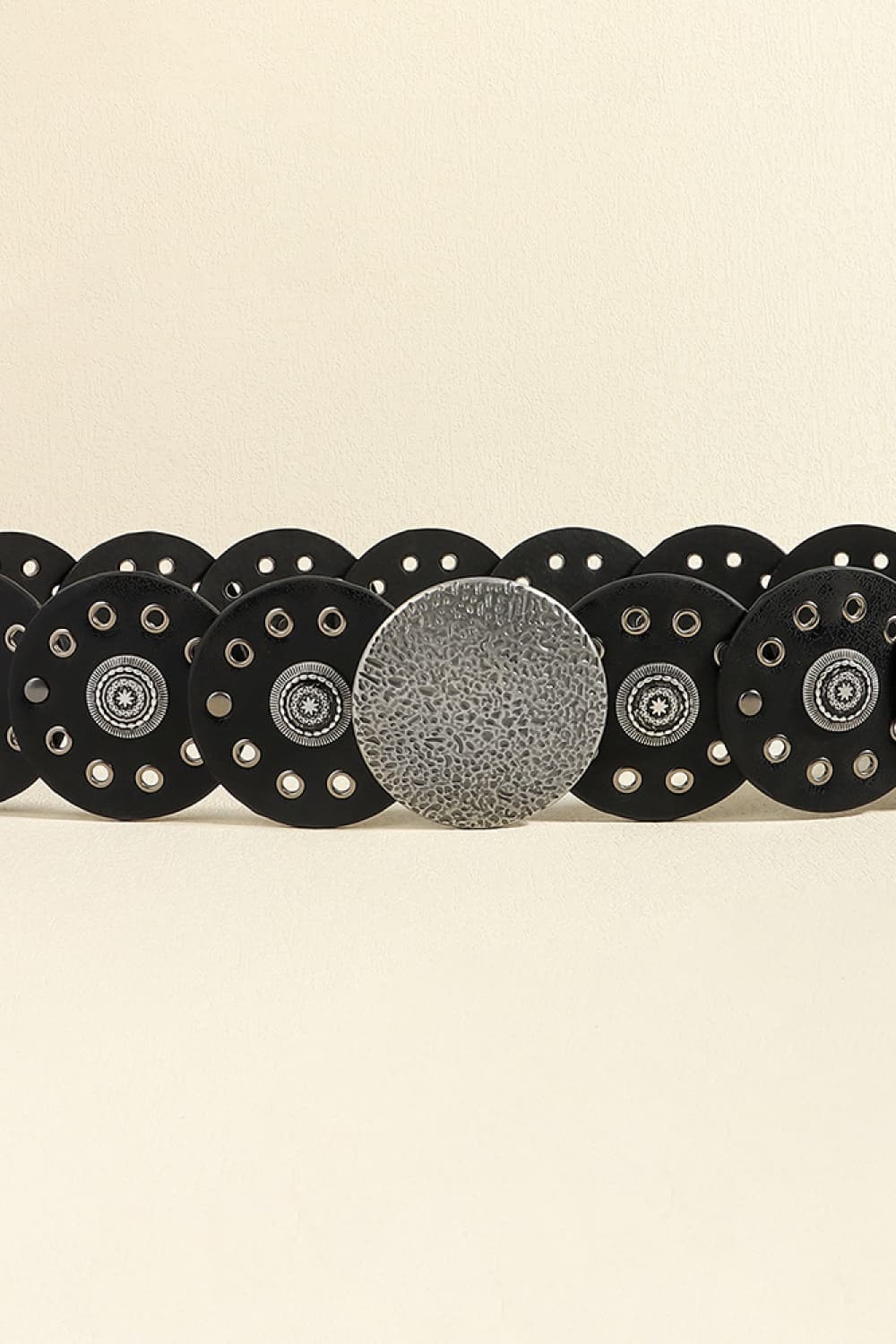 Round Shape PU Leather Belt - Image 5