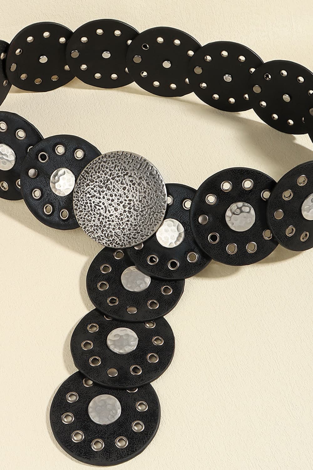 Round Shape PU Leather Belt - Image 9