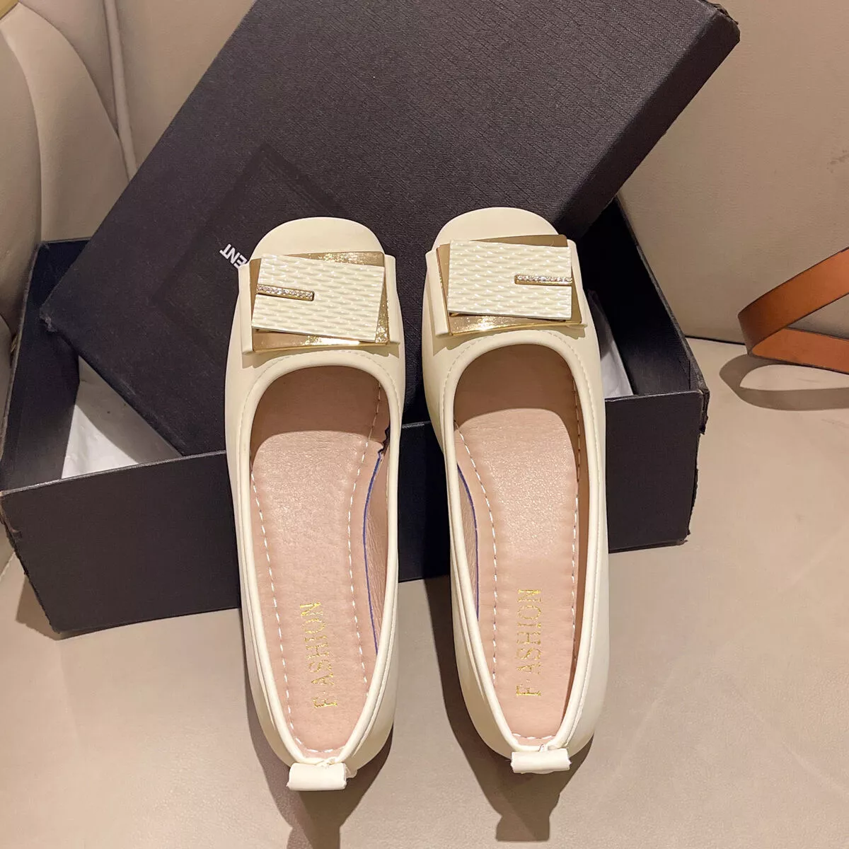 Round Toe Block Heels Slip-Ons - Image 12