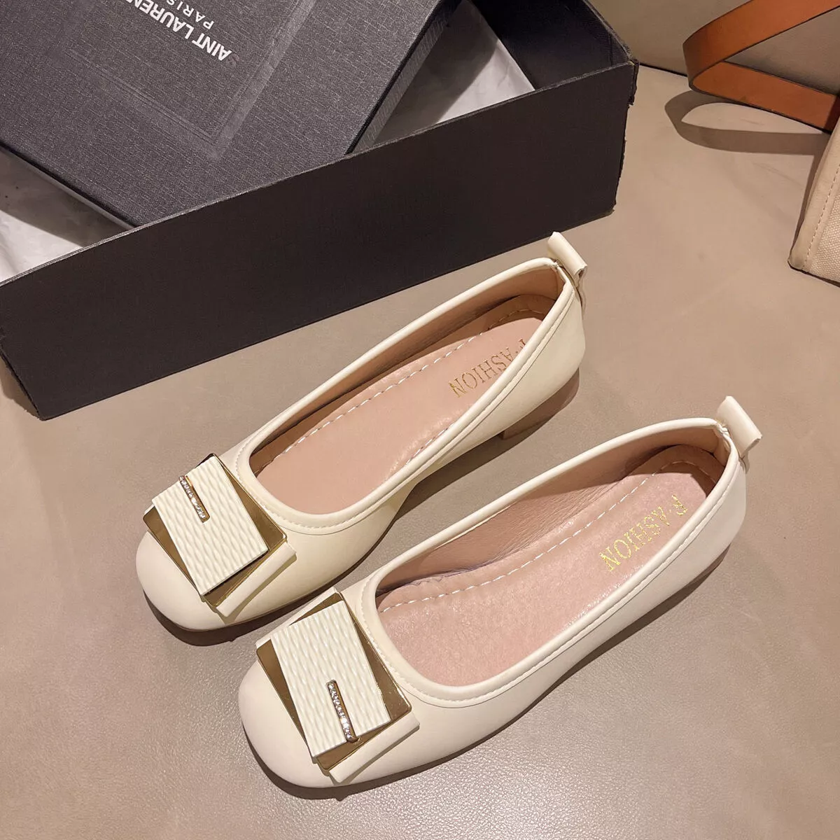 Round Toe Block Heels Slip-Ons - Image 14