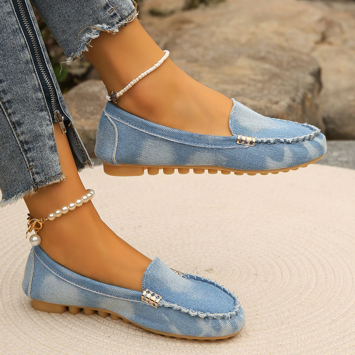 Round Toe Flat Loafers - Image 4