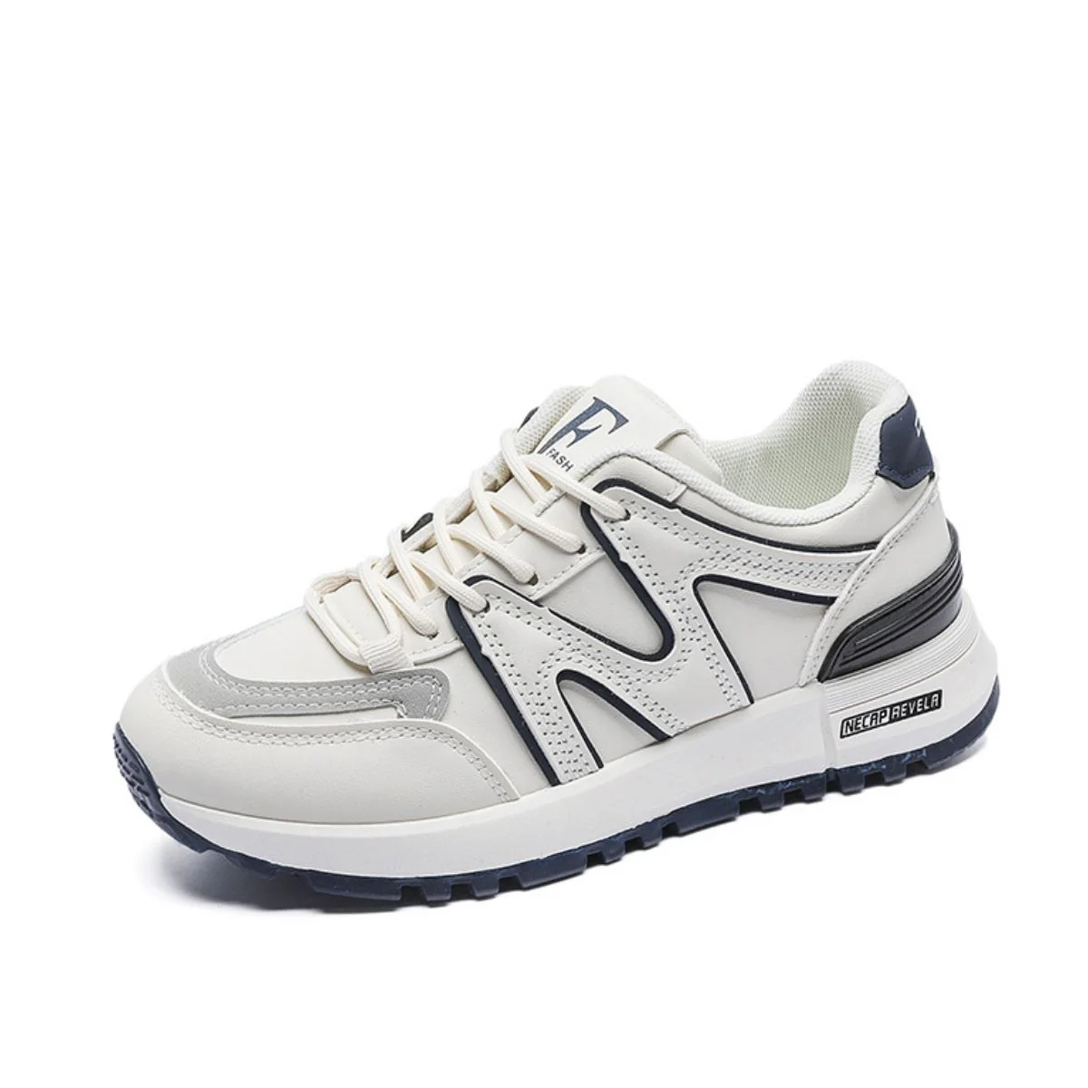 Round Toe Lace Up Athletic Sneakers - Image 2