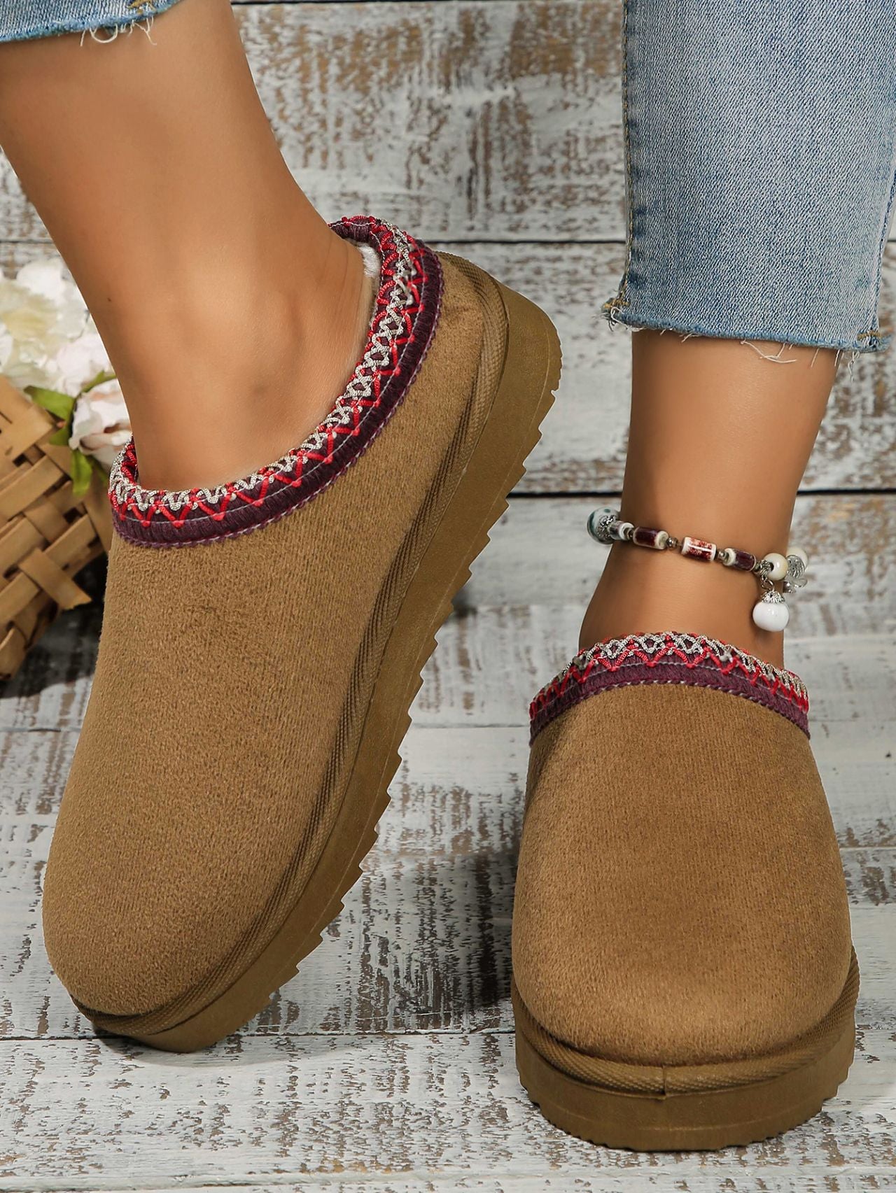 Round Toe Platform Slippers - Image 6