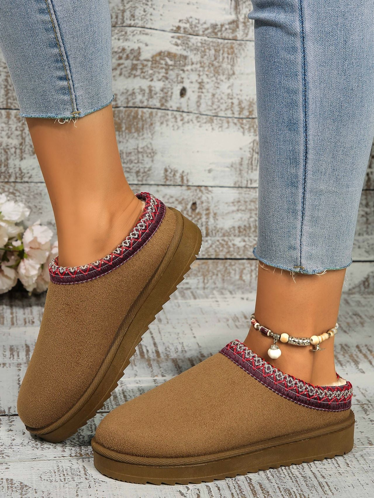 Round Toe Platform Slippers - Image 8