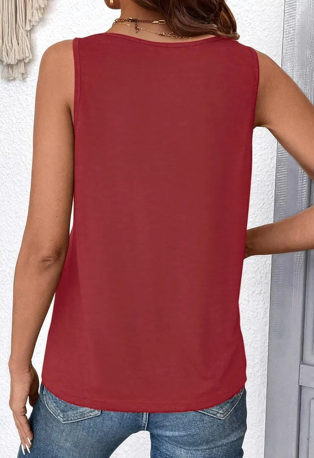 Ruched V-Neck Tank - Image 19