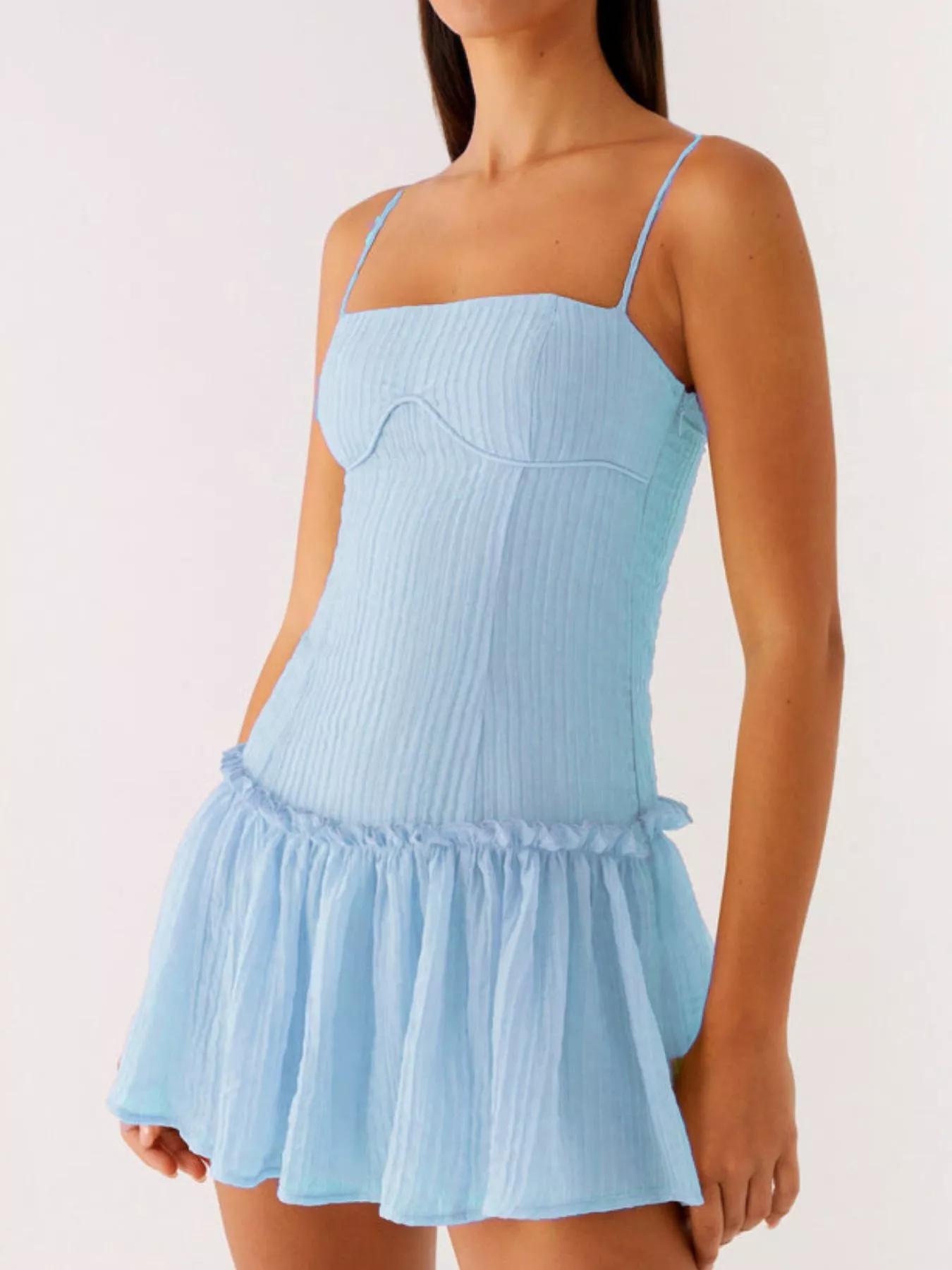 Ruffle Hem Cami Mini Dress - Image 10