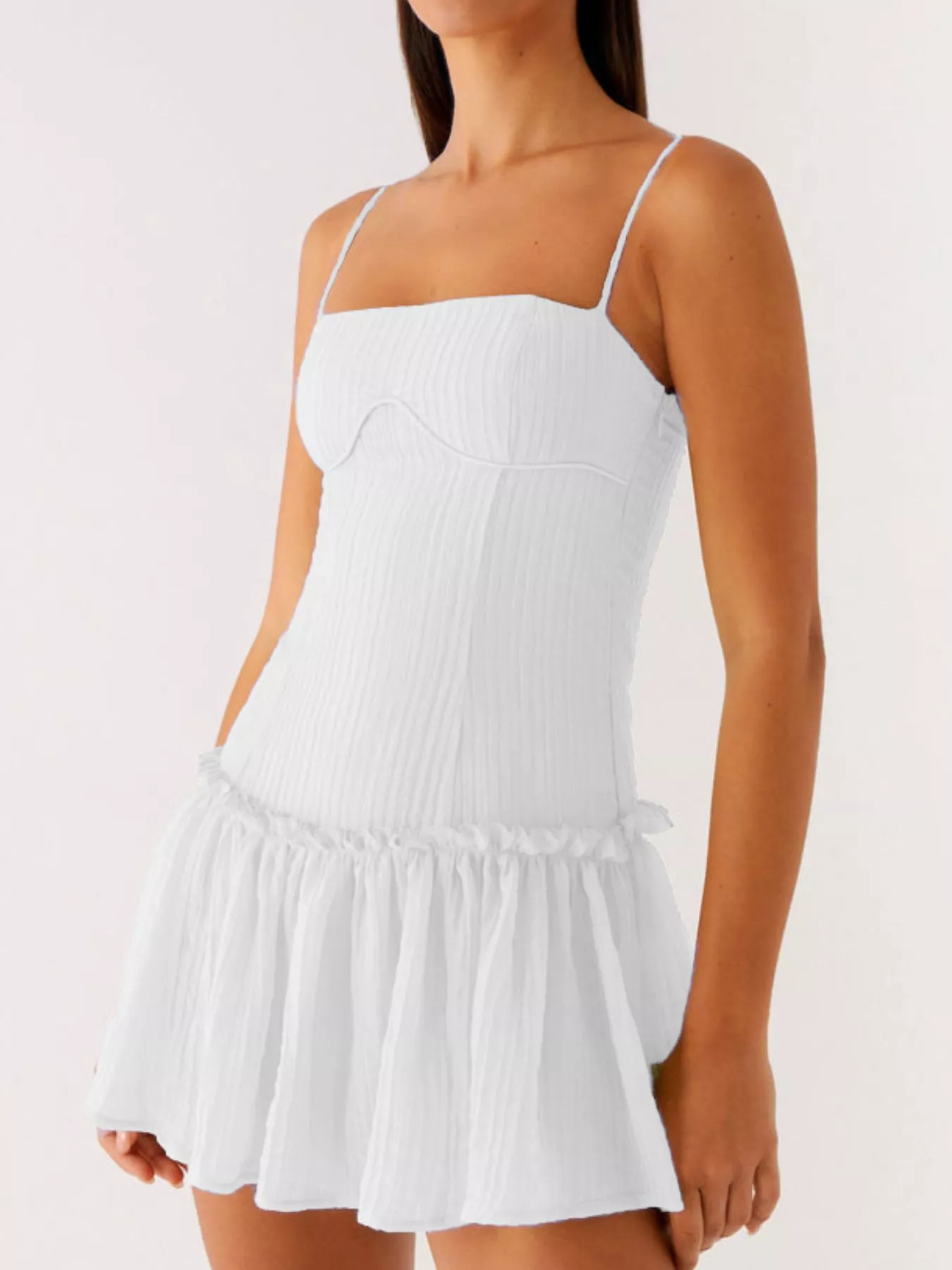 Ruffle Hem Cami Mini Dress - Image 16