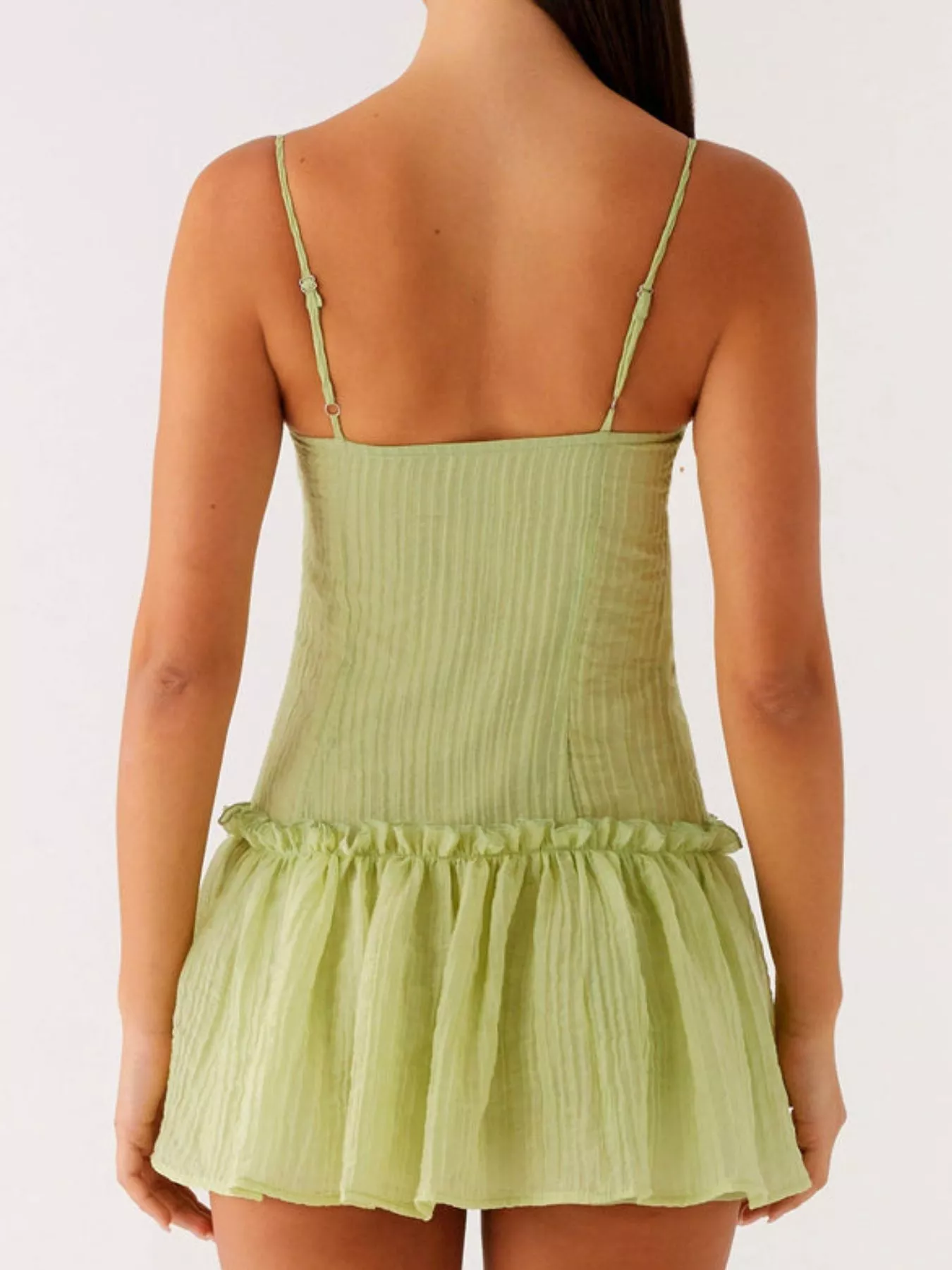 Ruffle Hem Cami Mini Dress - Image 3