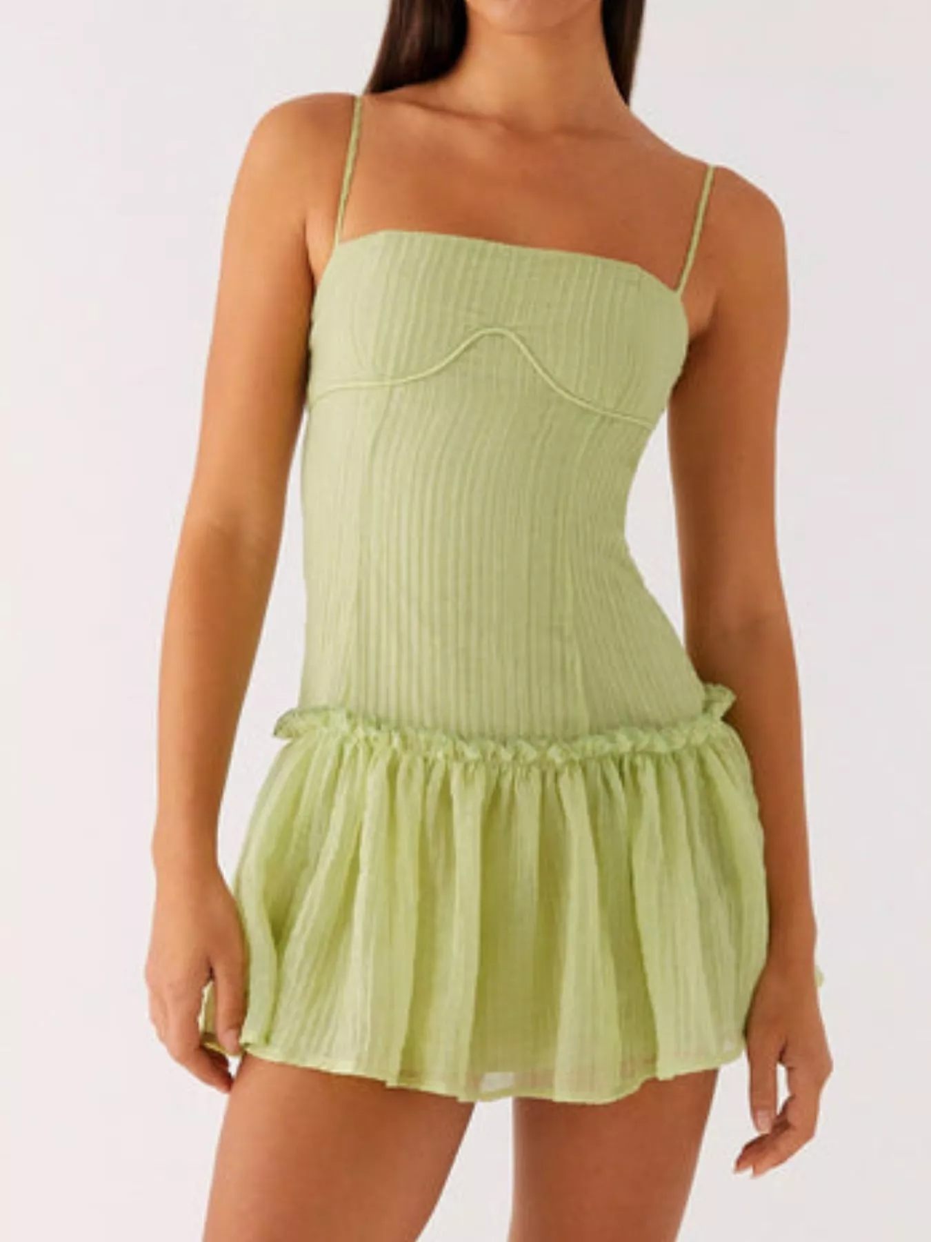 Ruffle Hem Cami Mini Dress - Image 5