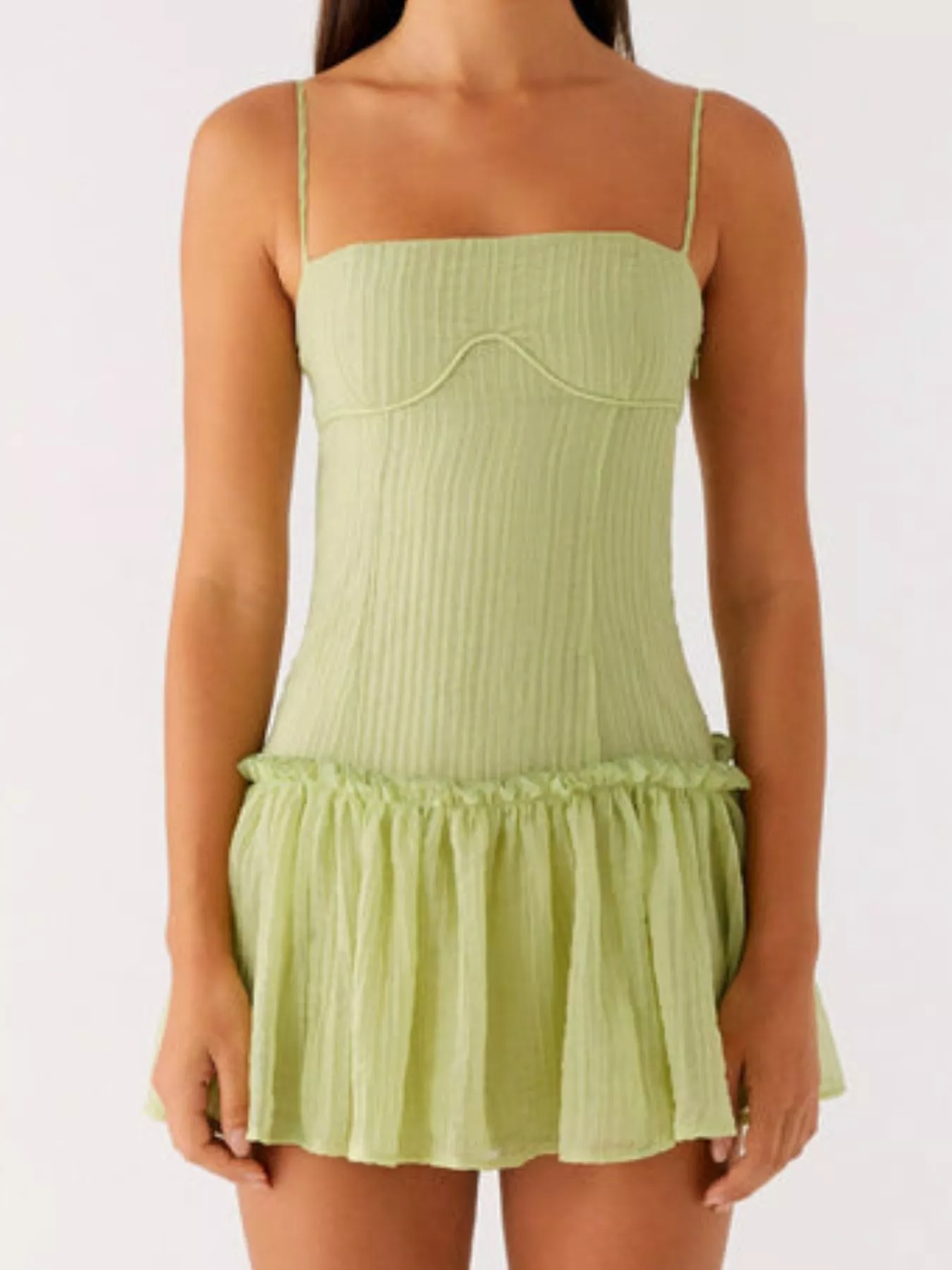 Ruffle Hem Cami Mini Dress - Image 6