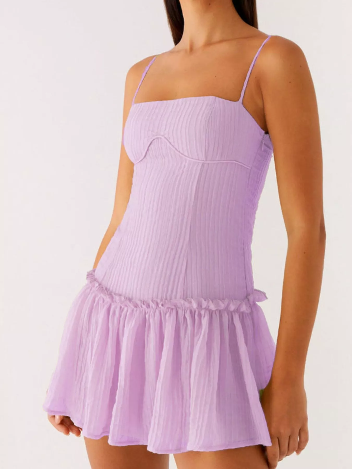 Ruffle Hem Cami Mini Dress - Image 7