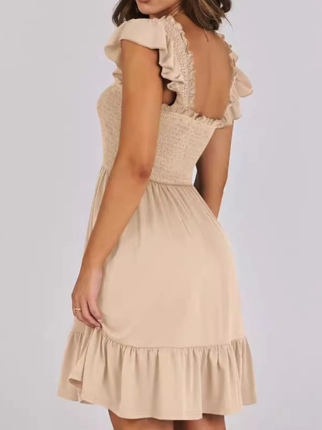 Ruffled Hem Smocked Cami Dress - Image 5