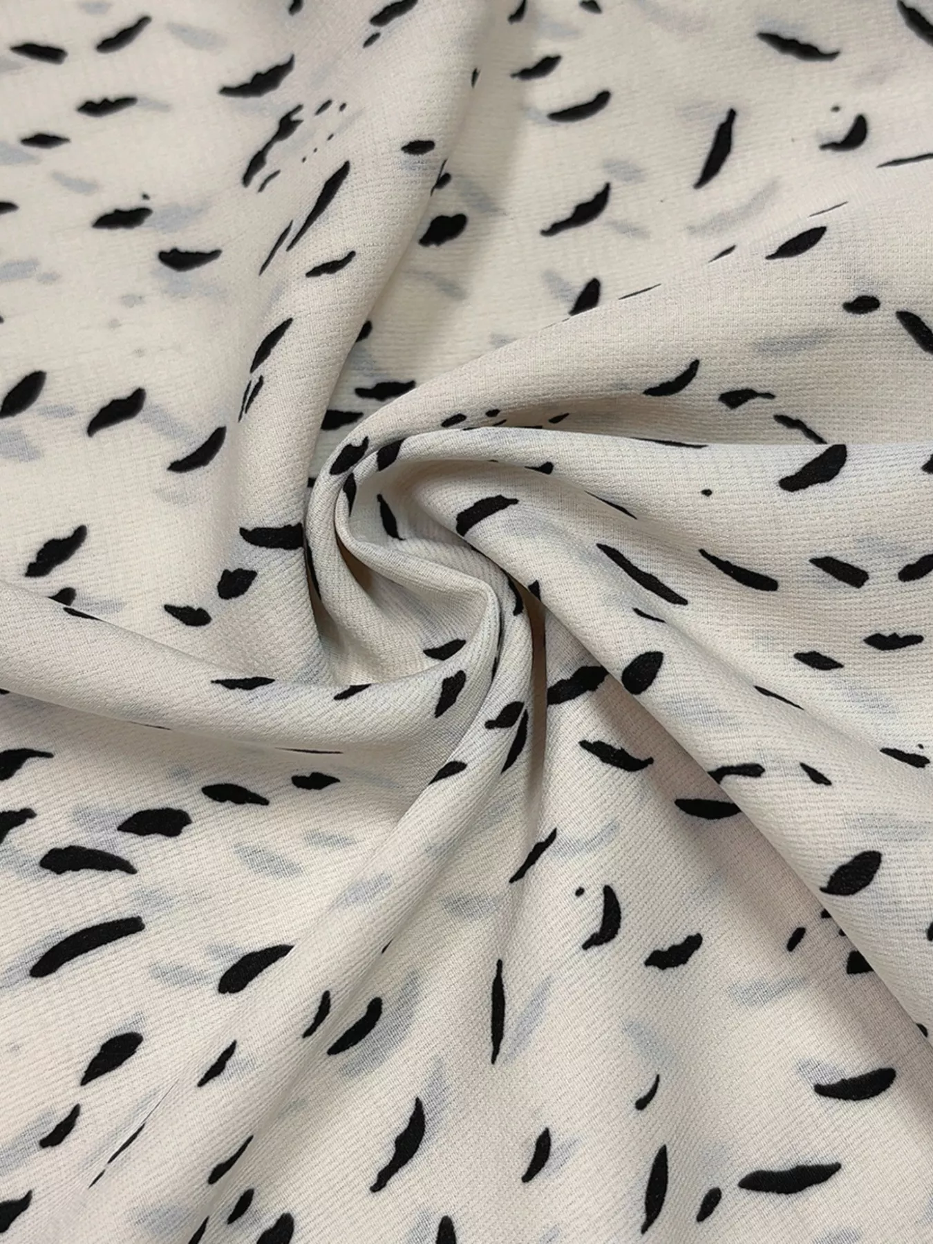 Ruffled Printed Tie Neck Long Sleeve Blouse - Image 13