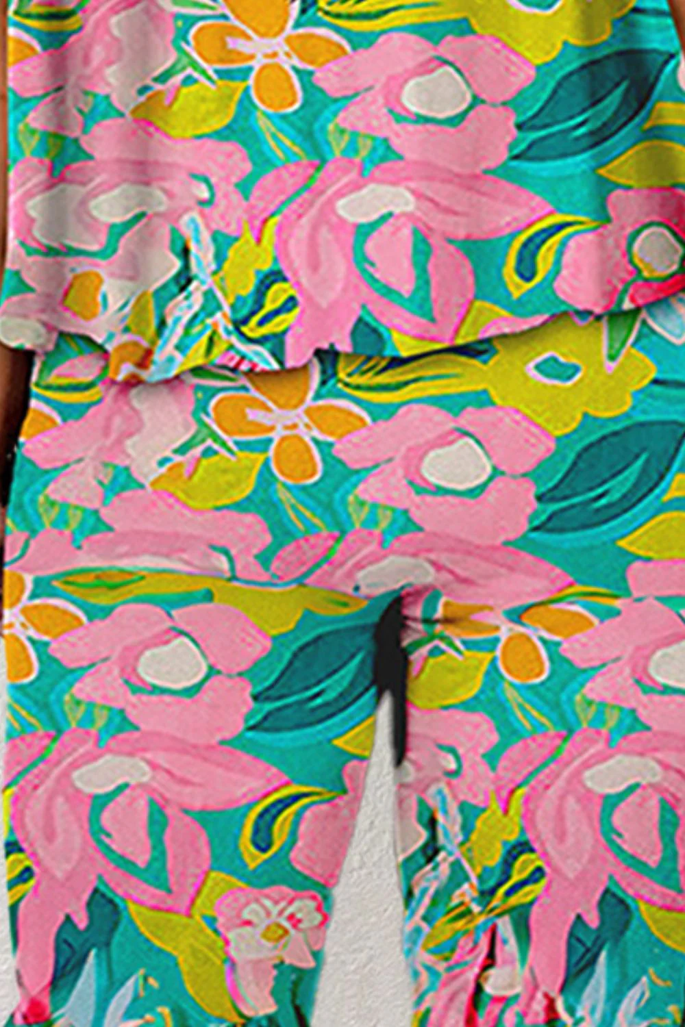 Ruffled Printed Tube Jumpsuit - Image 3