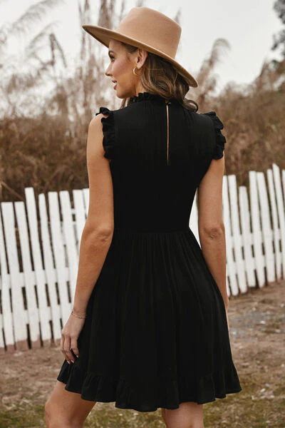 Ruffled Sleeveless Mini Dress - Image 6