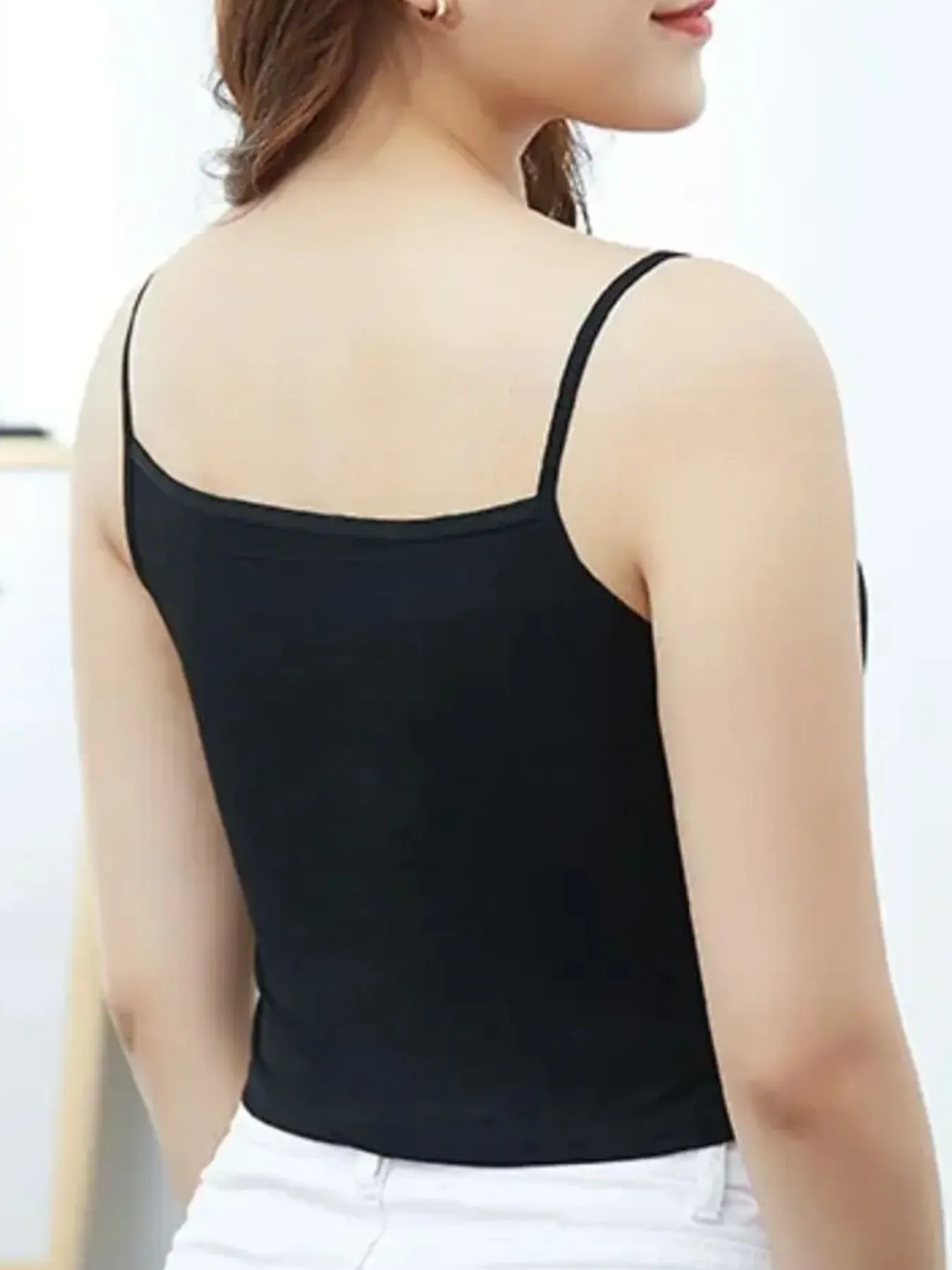 Scoop Neck Cropped Tank Top - Image 13
