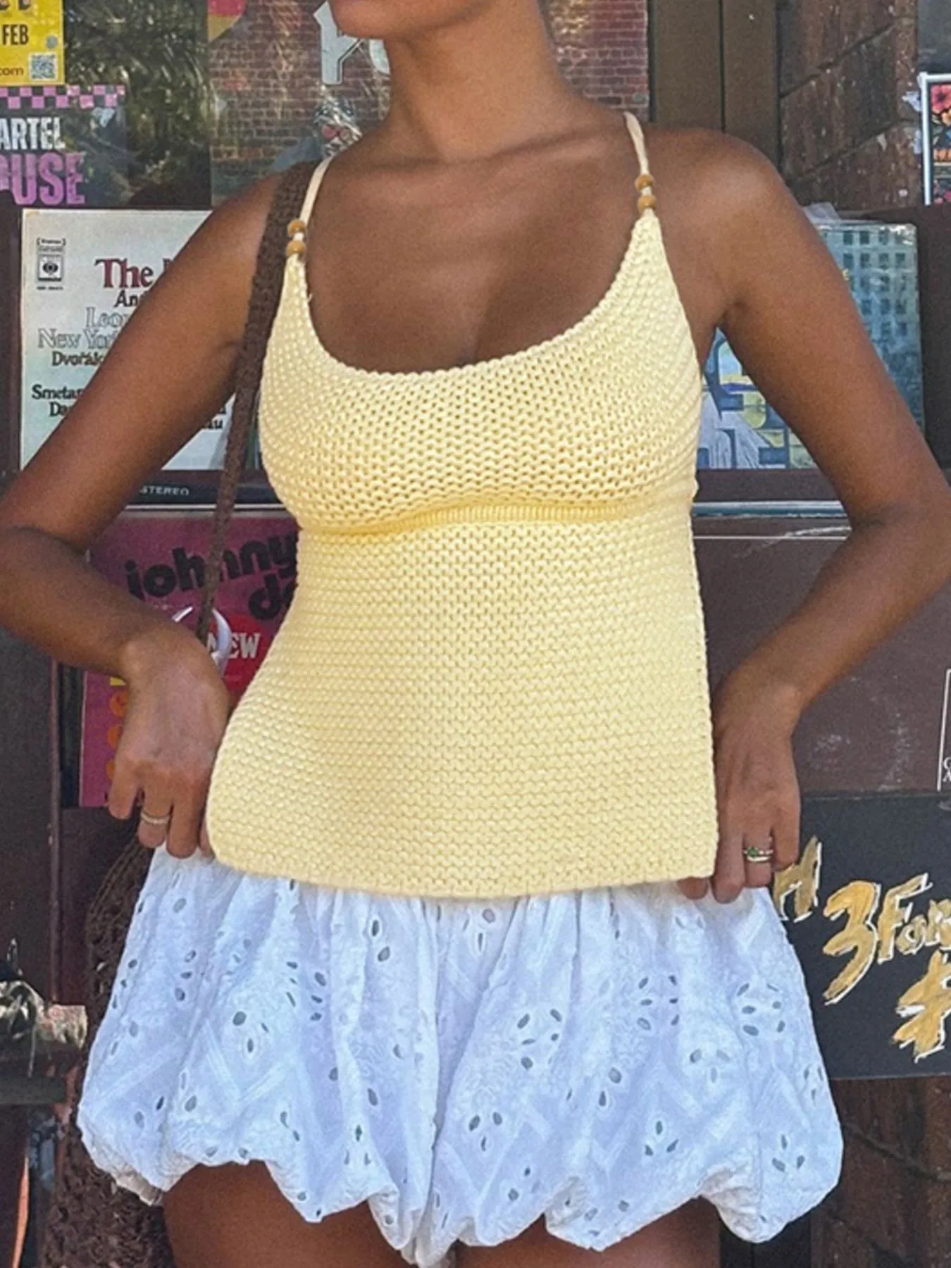 Scoop Neck Knit Cami - Image 9
