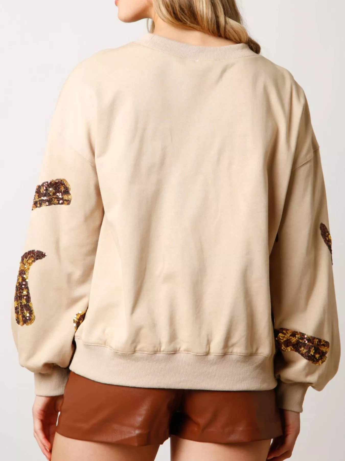 Sequin Boot Crewneck Sweatshirt - Image 14