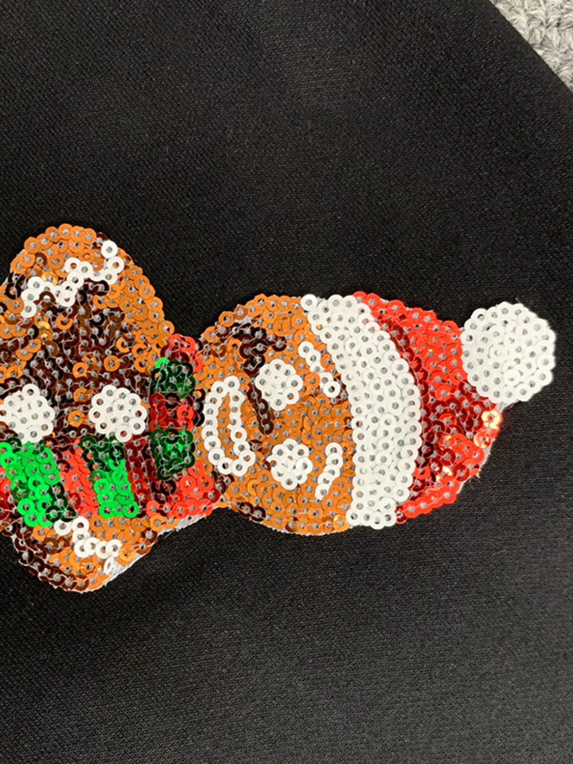 Sequin Gingerbread Man Long Sleeve Sweatshirt - Image 5