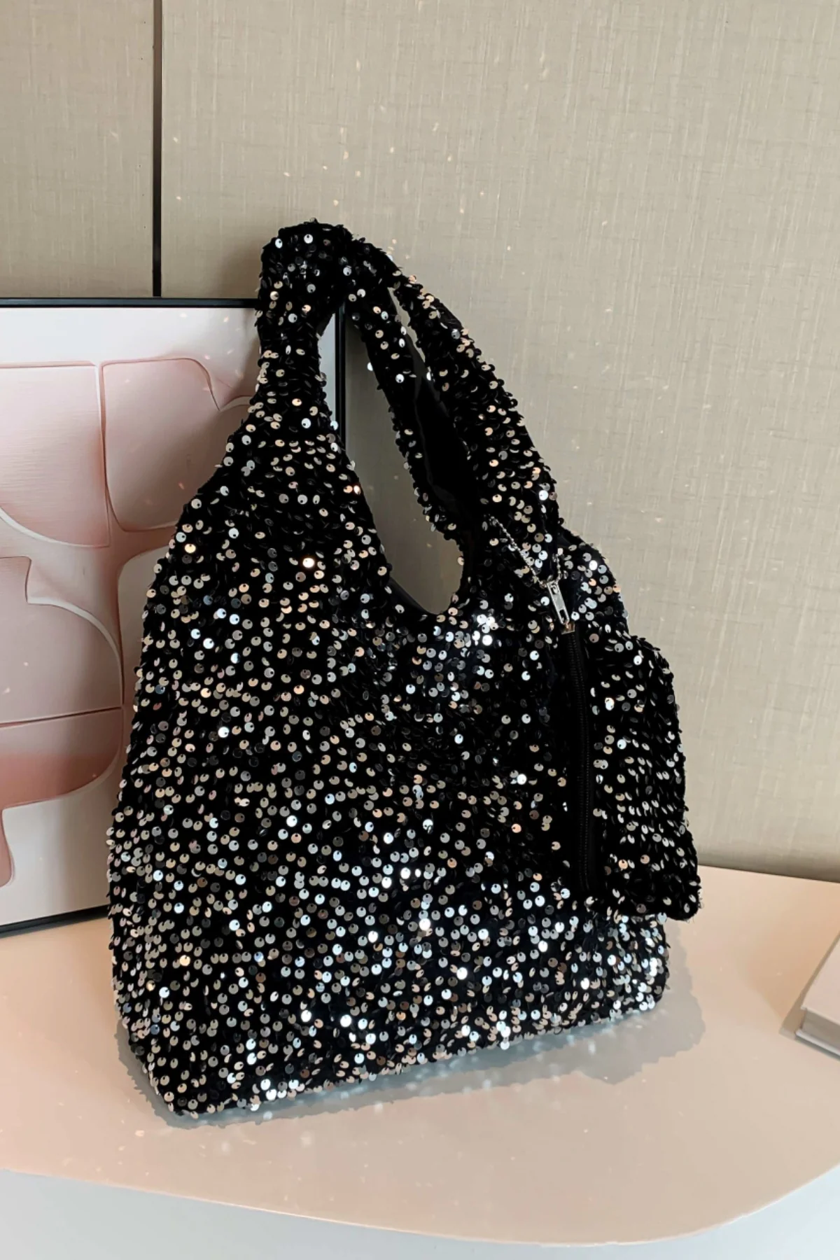 Sequin Polyester Handbag - Image 11