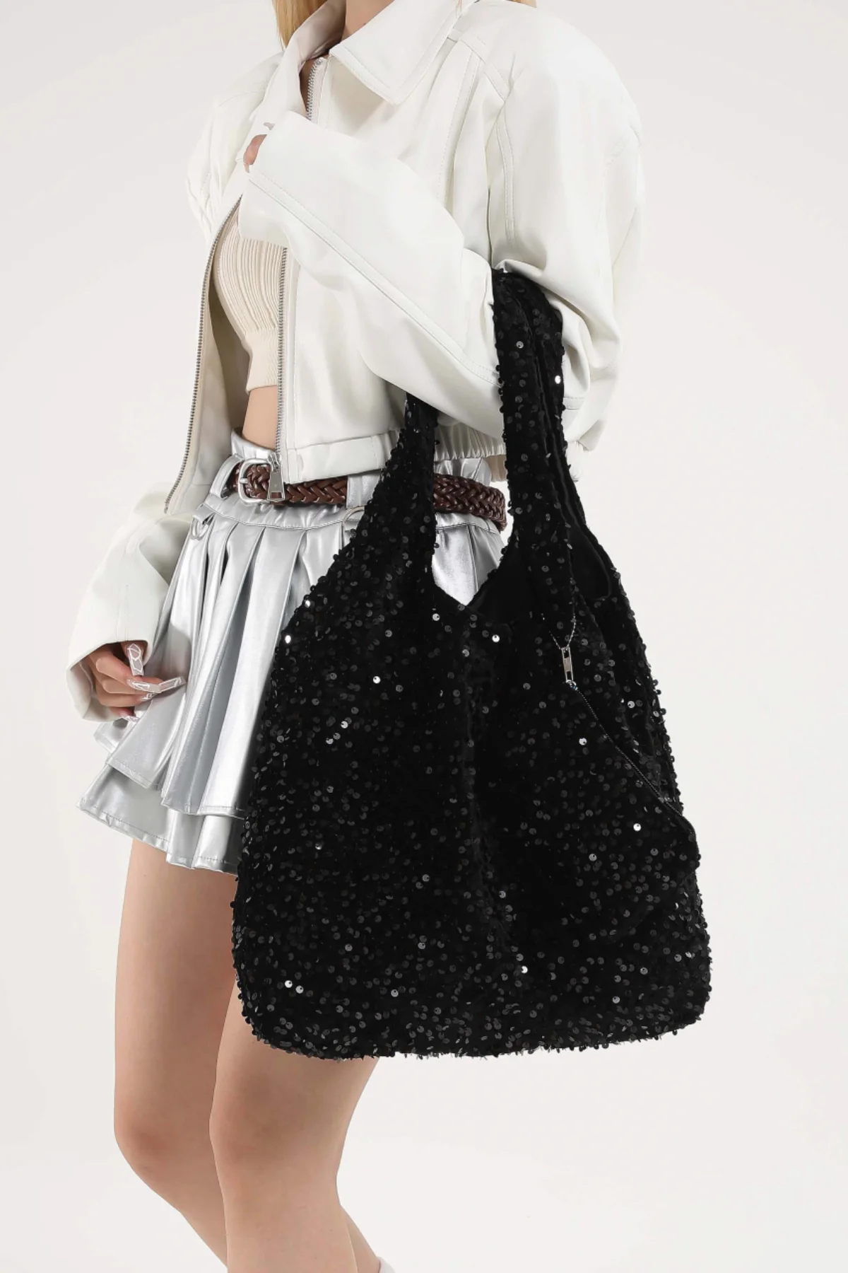 Sequin Polyester Handbag - Image 15