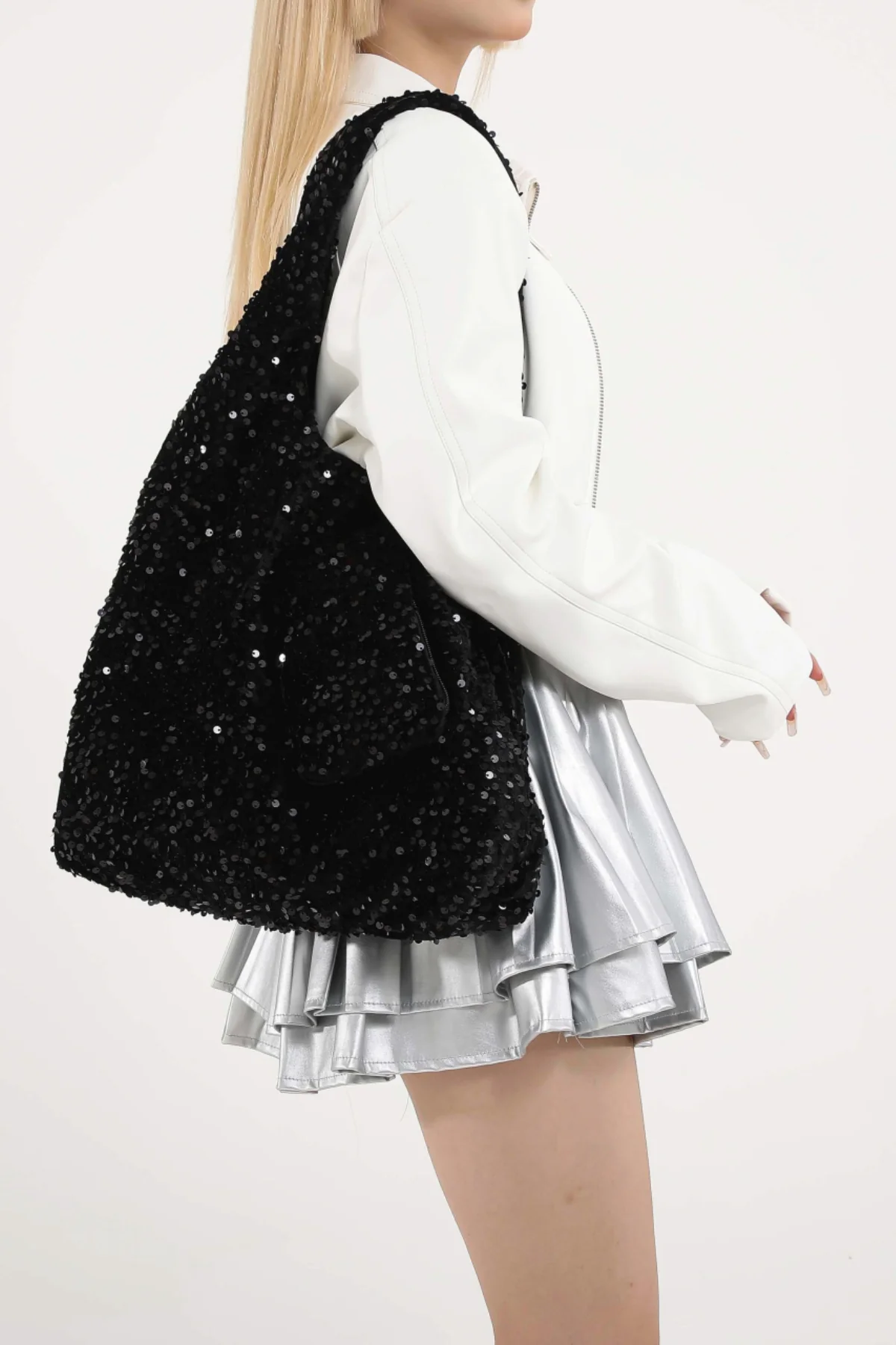 Sequin Polyester Handbag - Image 16