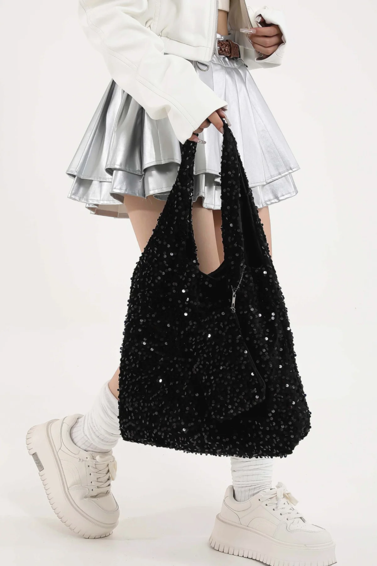 Sequin Polyester Handbag - Image 18