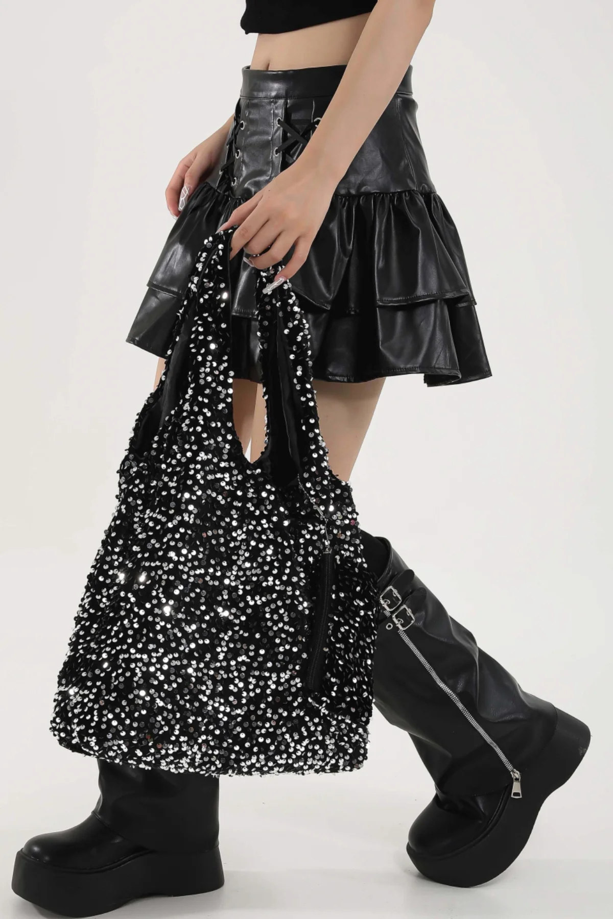 Sequin Polyester Handbag - Image 8