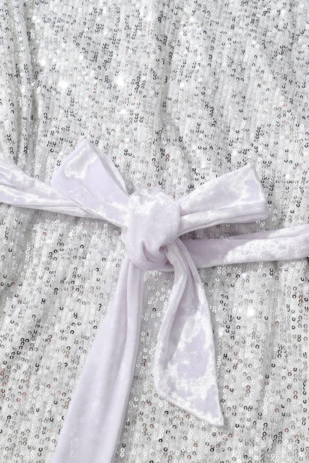 Sequin Tie Front T-Shirt Dress - Image 3