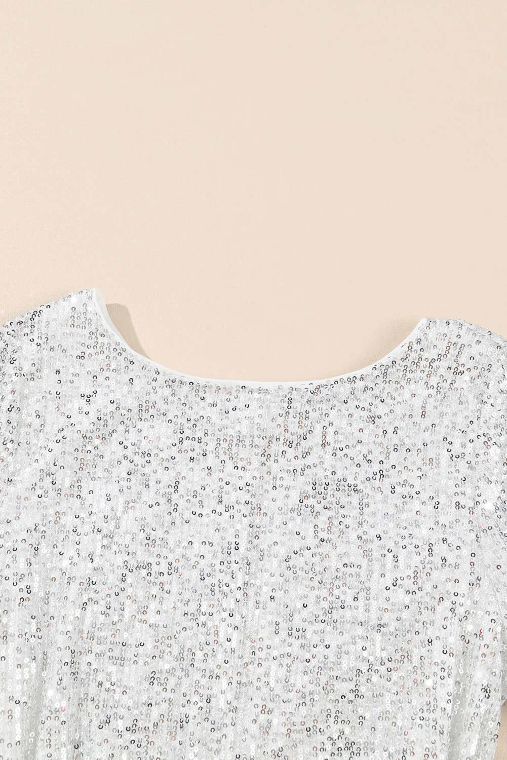 Sequin Tie Front T-Shirt Dress - Image 5