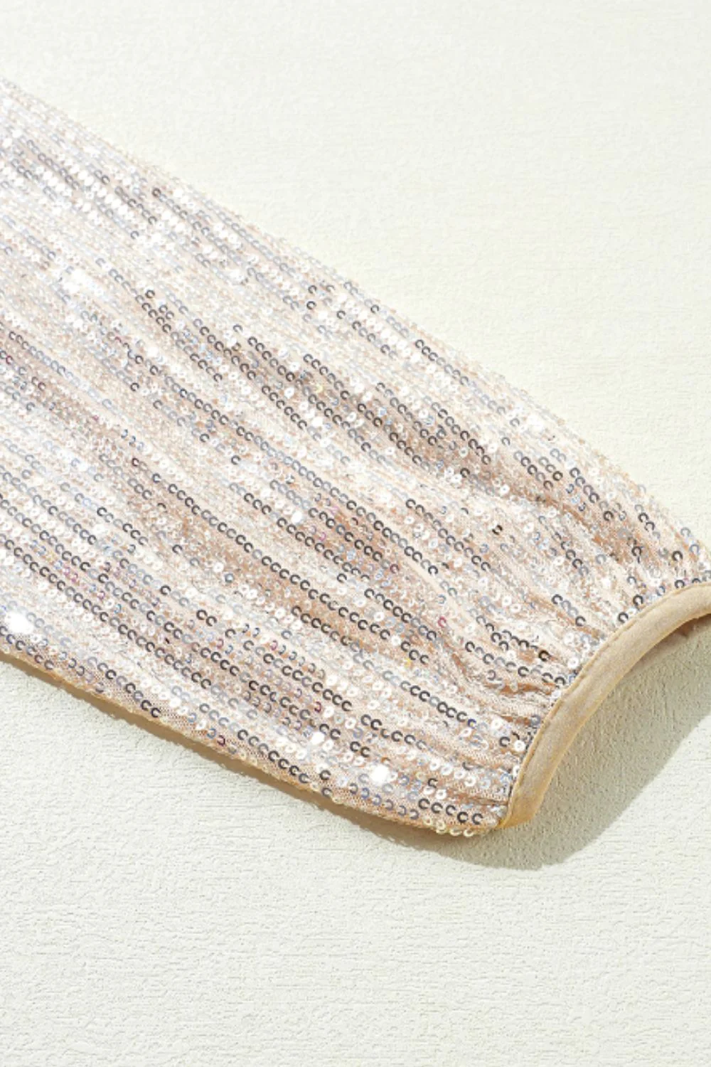 Sequin Zip Up Long Sleeve Jacket - Image 7