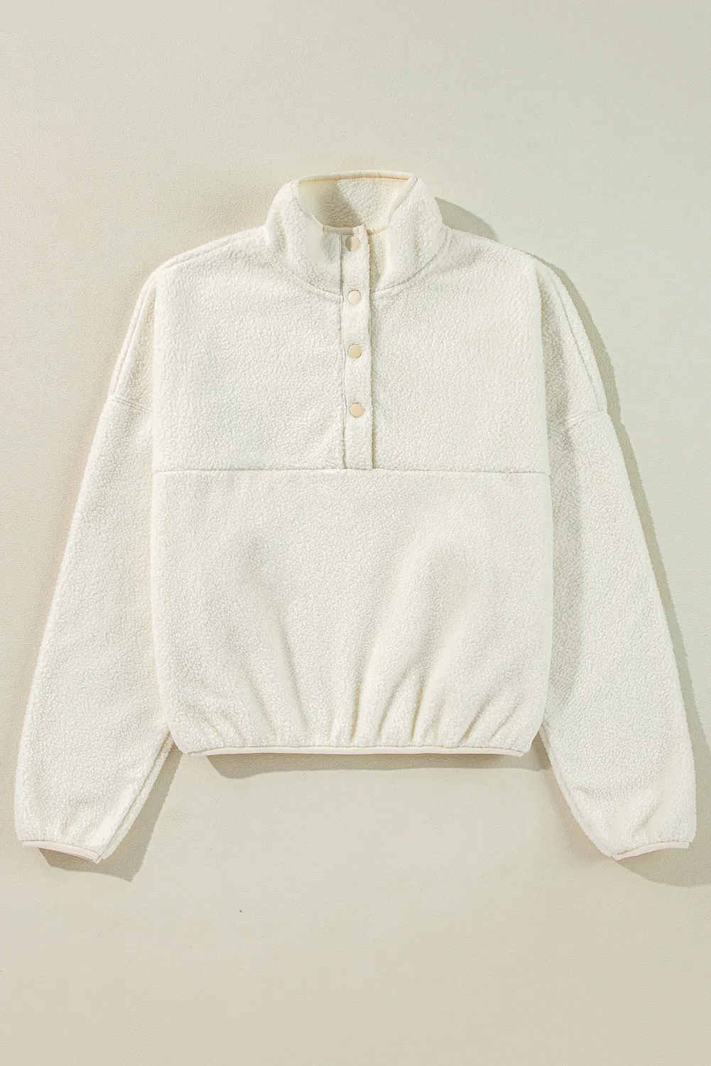 Sherpa Half Snap Long Sleeve Jacket - Image 3