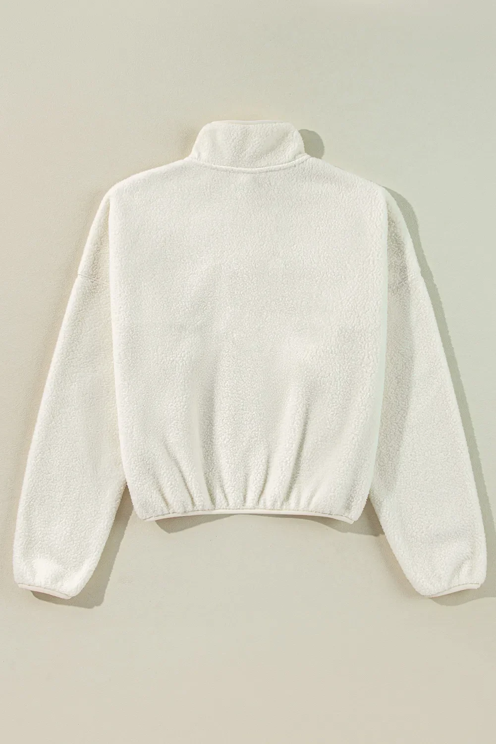 Sherpa Half Snap Long Sleeve Jacket - Image 4
