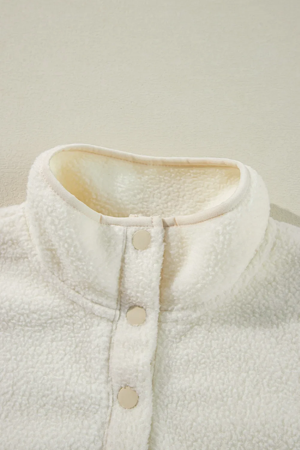 Sherpa Half Snap Long Sleeve Jacket - Image 5