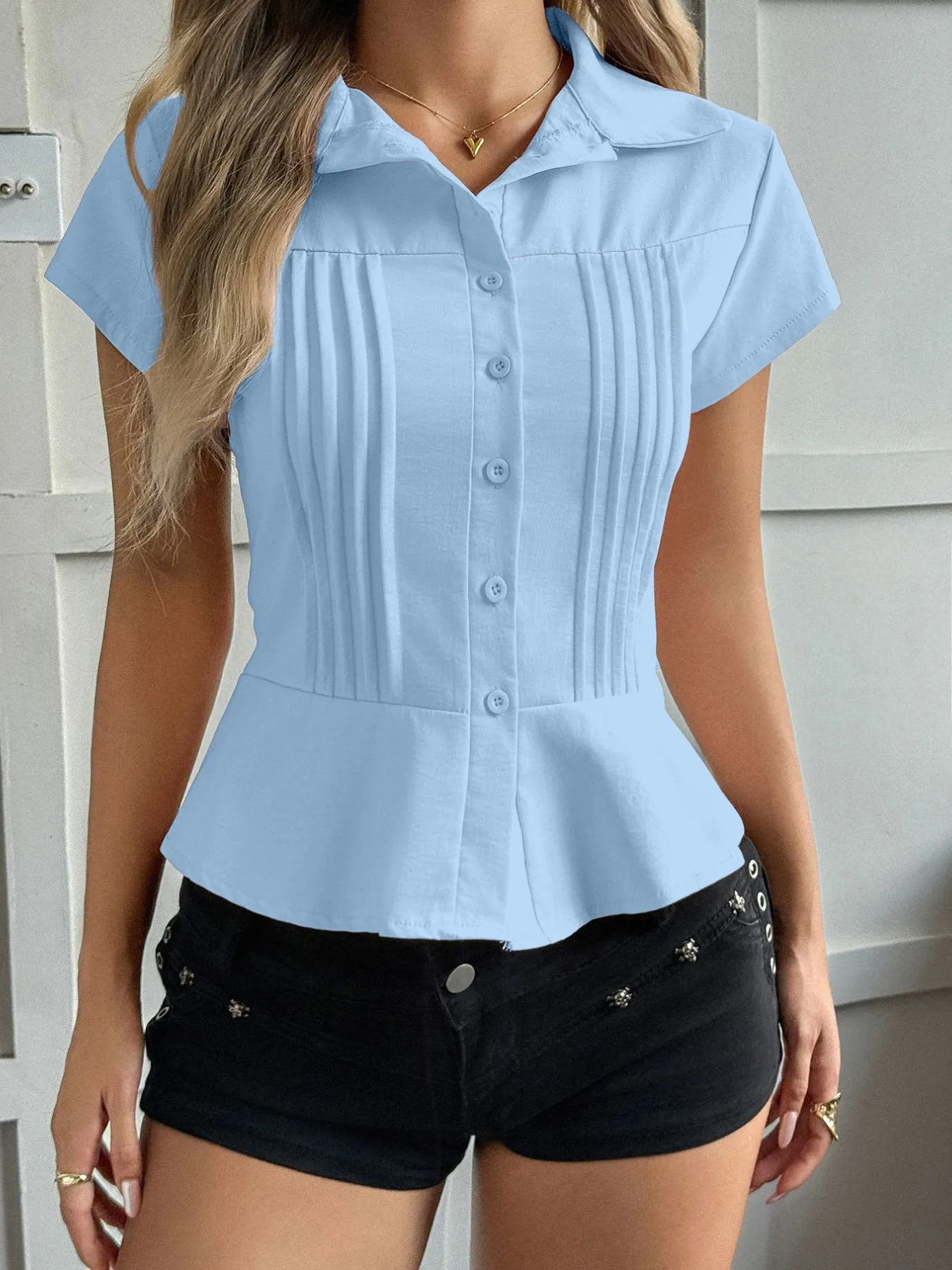Short Sleeve Button-Up Shirt