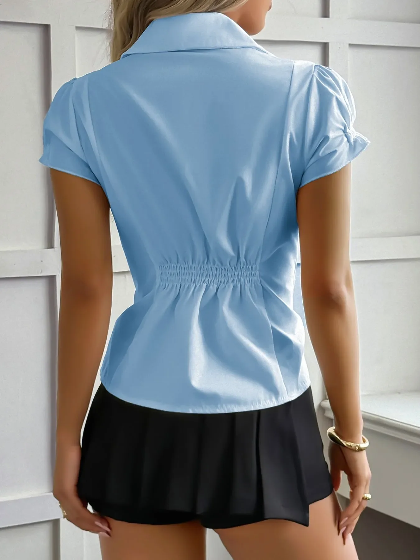 Short Sleeve Button-Up Shirt - Image 12