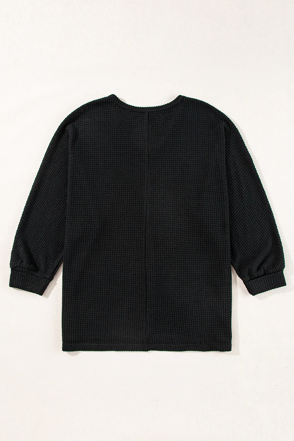 Side Slit V-Neck Long Sleeve Top - Image 15