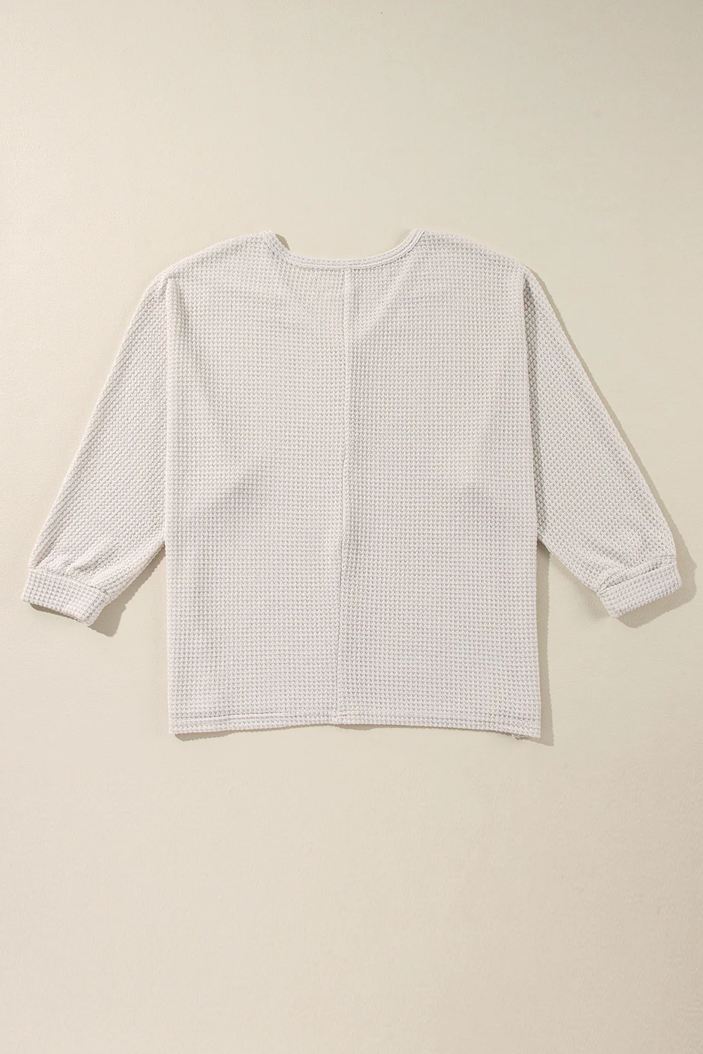 Side Slit V-Neck Long Sleeve Top - Image 24