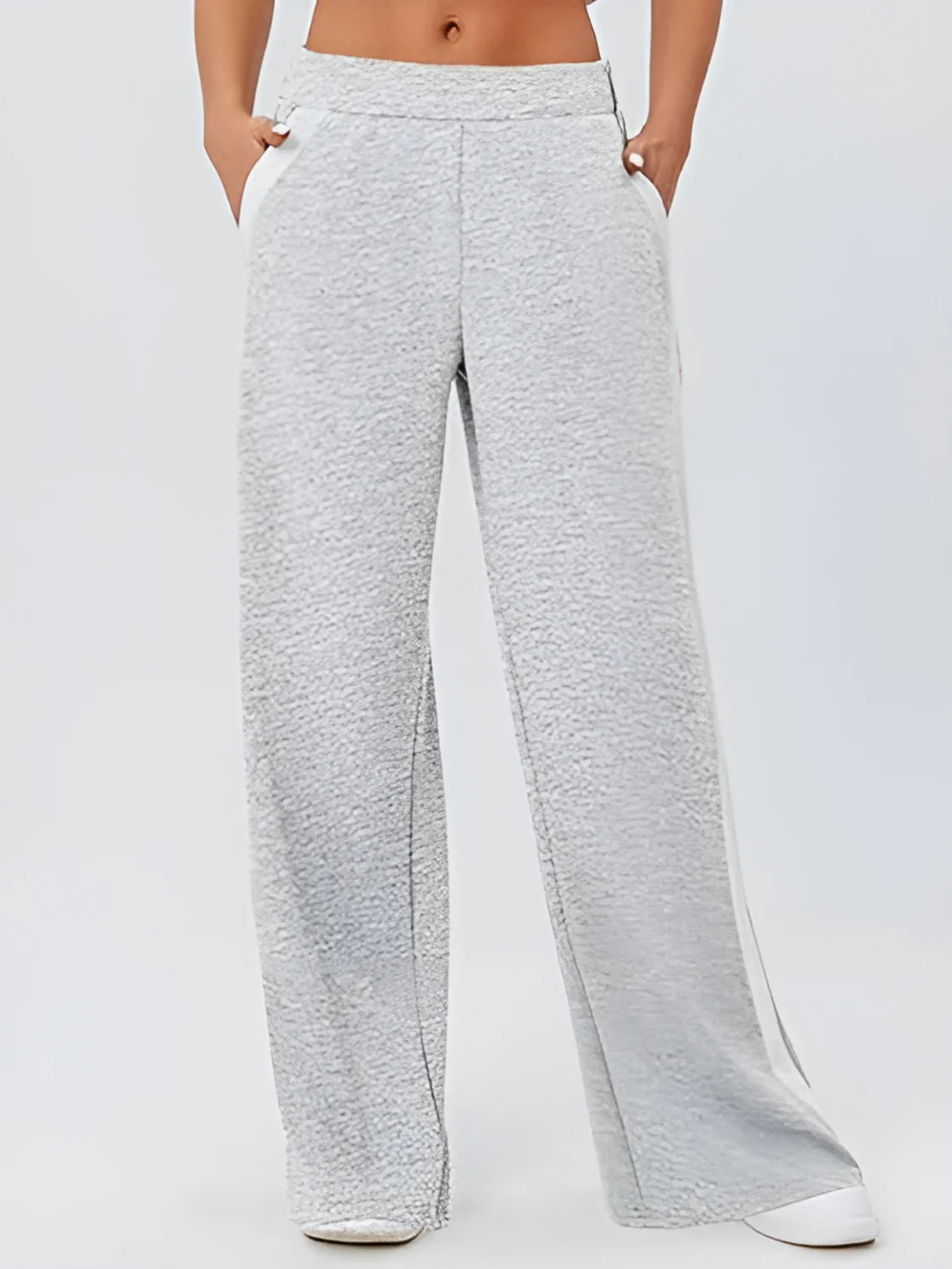Side Striped Wide Leg Pants - Image 10